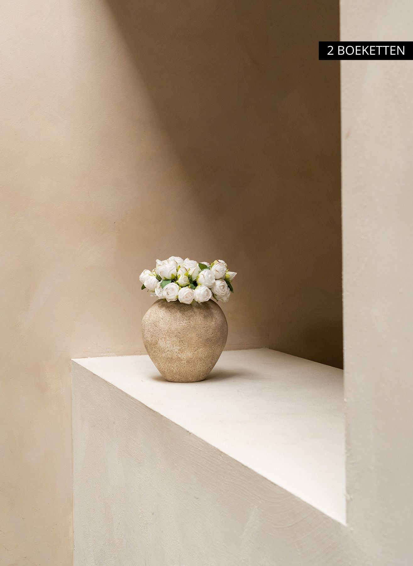 Mini Rosenstrauß - Weiß (20 Rosen)