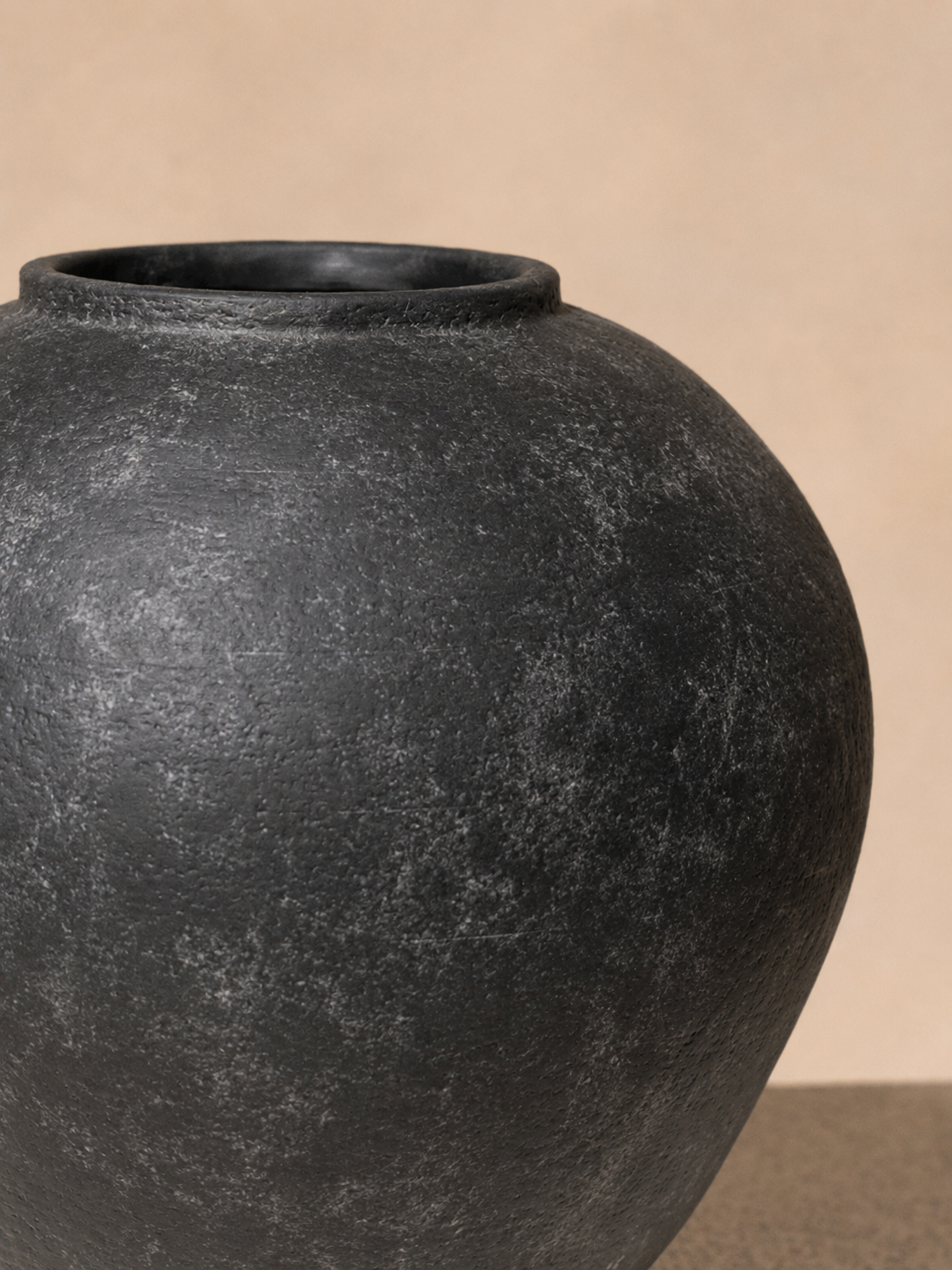Arda Vase - Schwarz