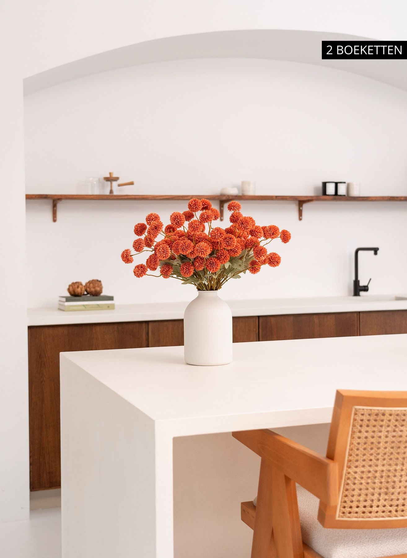 Seiden Kiku Blumen - Omber