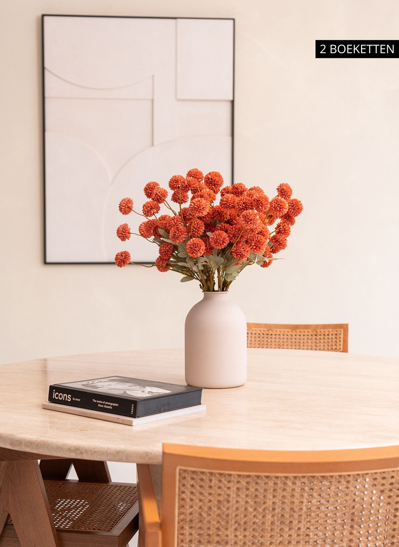 Seiden Kiku Blumen - Omber