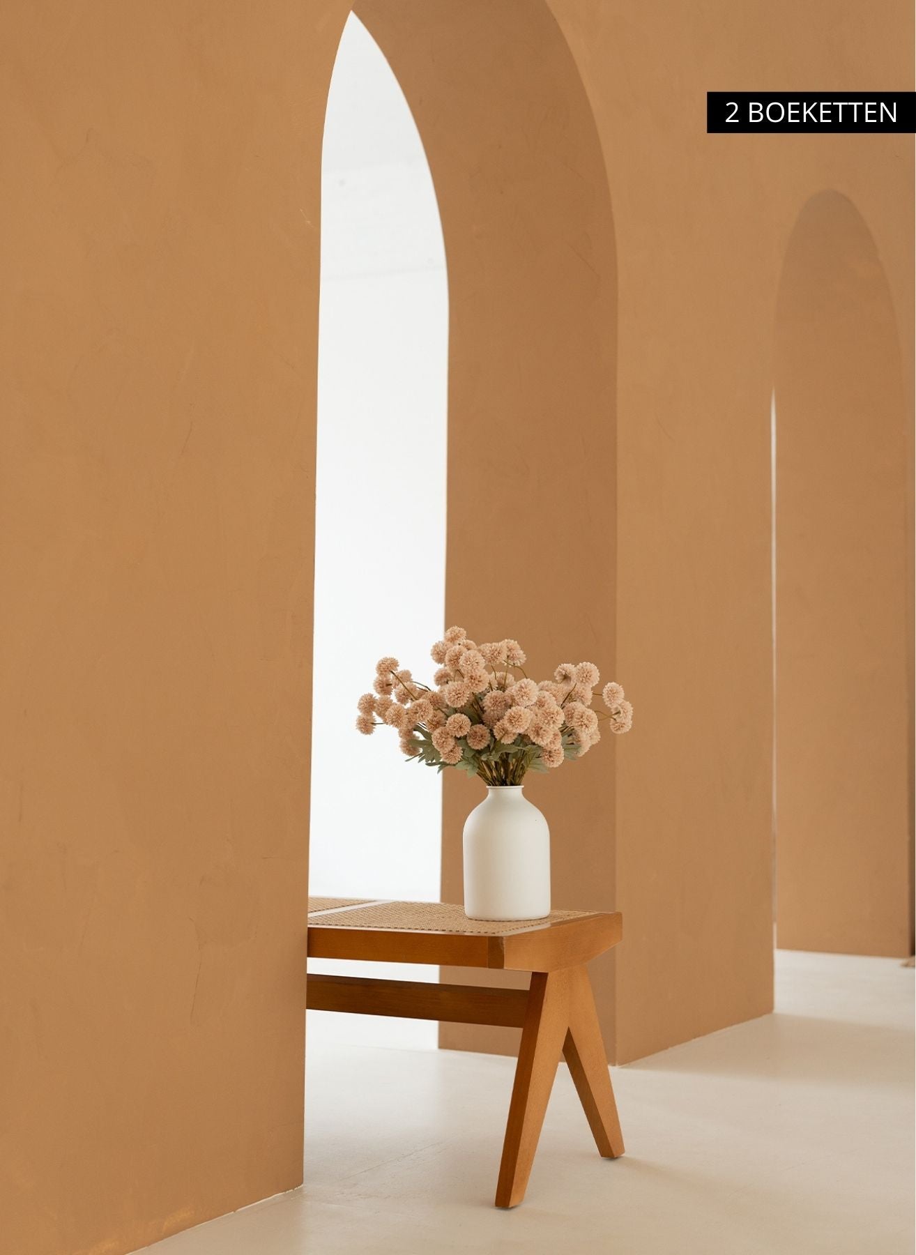 Seiden Kiku Blumen - Creme