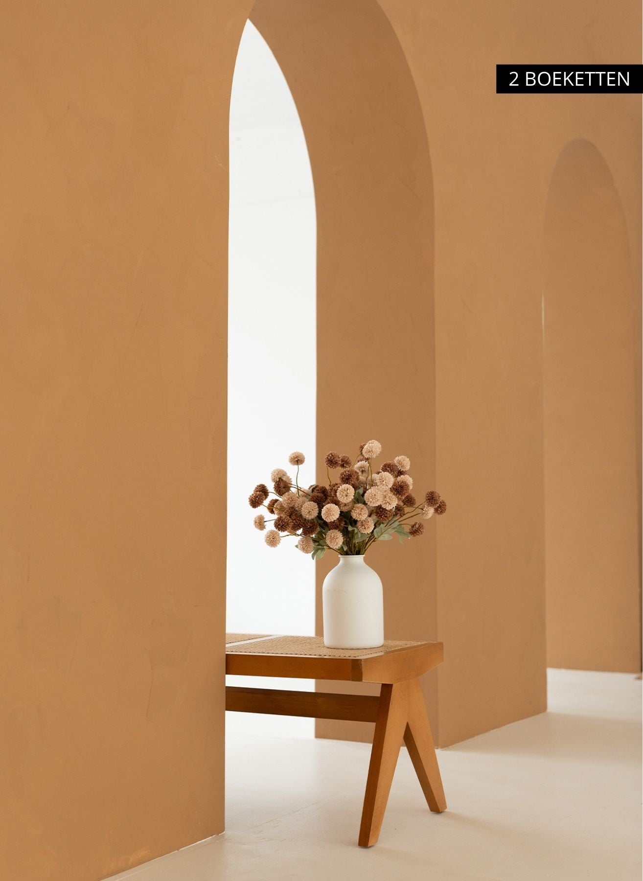 Seiden Kiku Blumen - Creme Mix