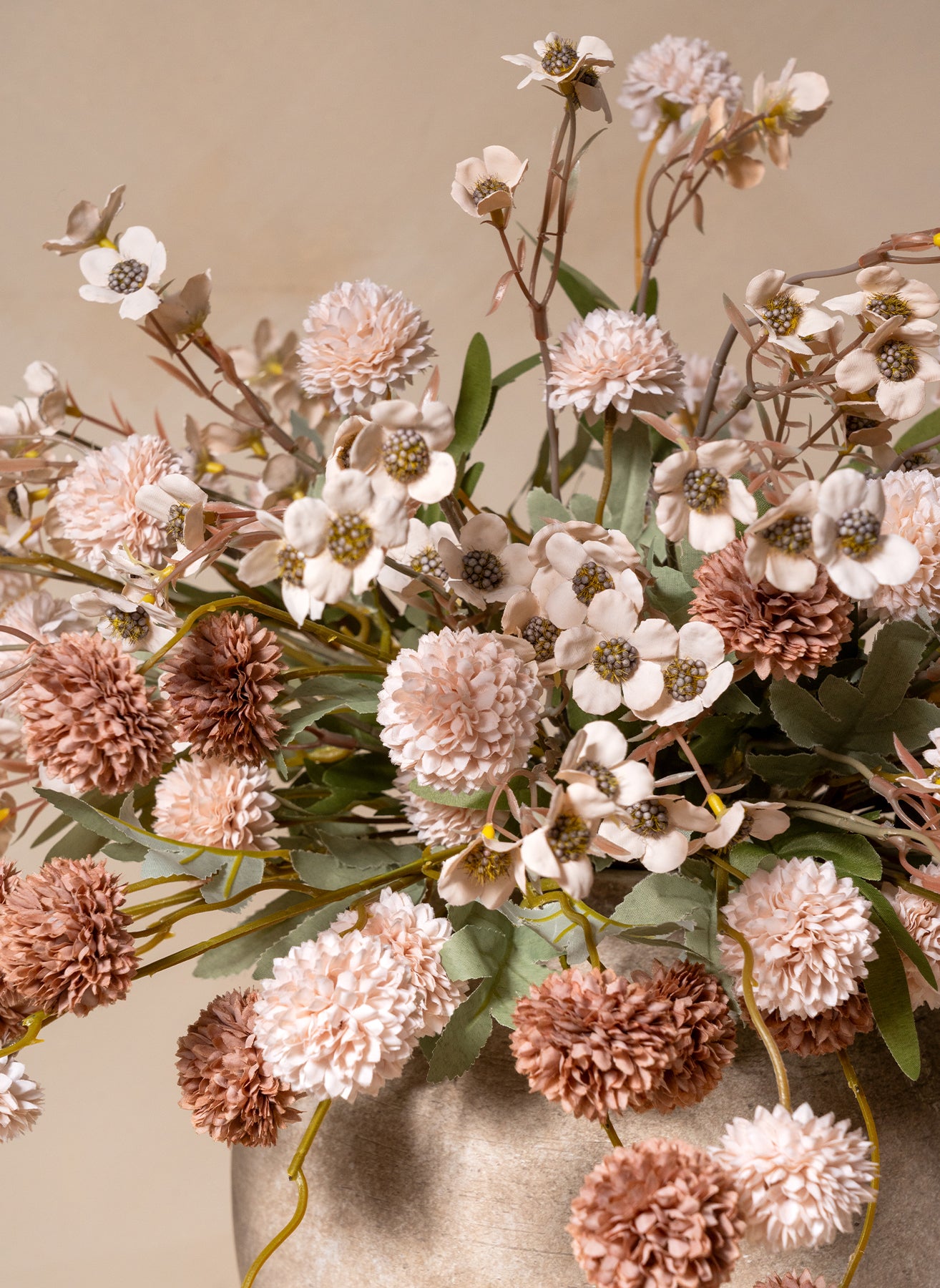 Wachsarrangement - Crème-Mix