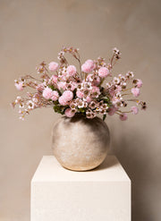 Wachsarrangement - Roze