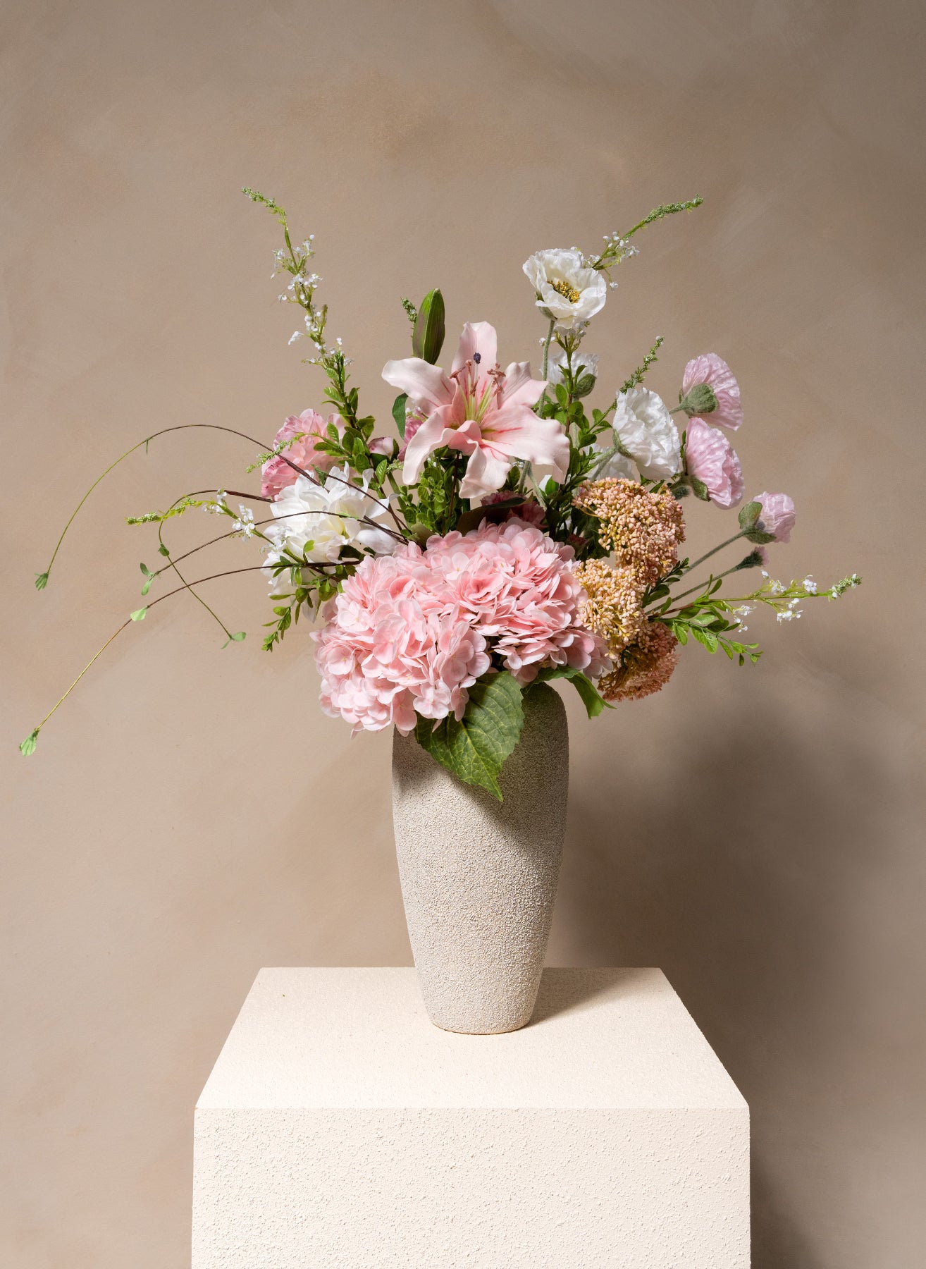 Rosa Milchshake Strauß