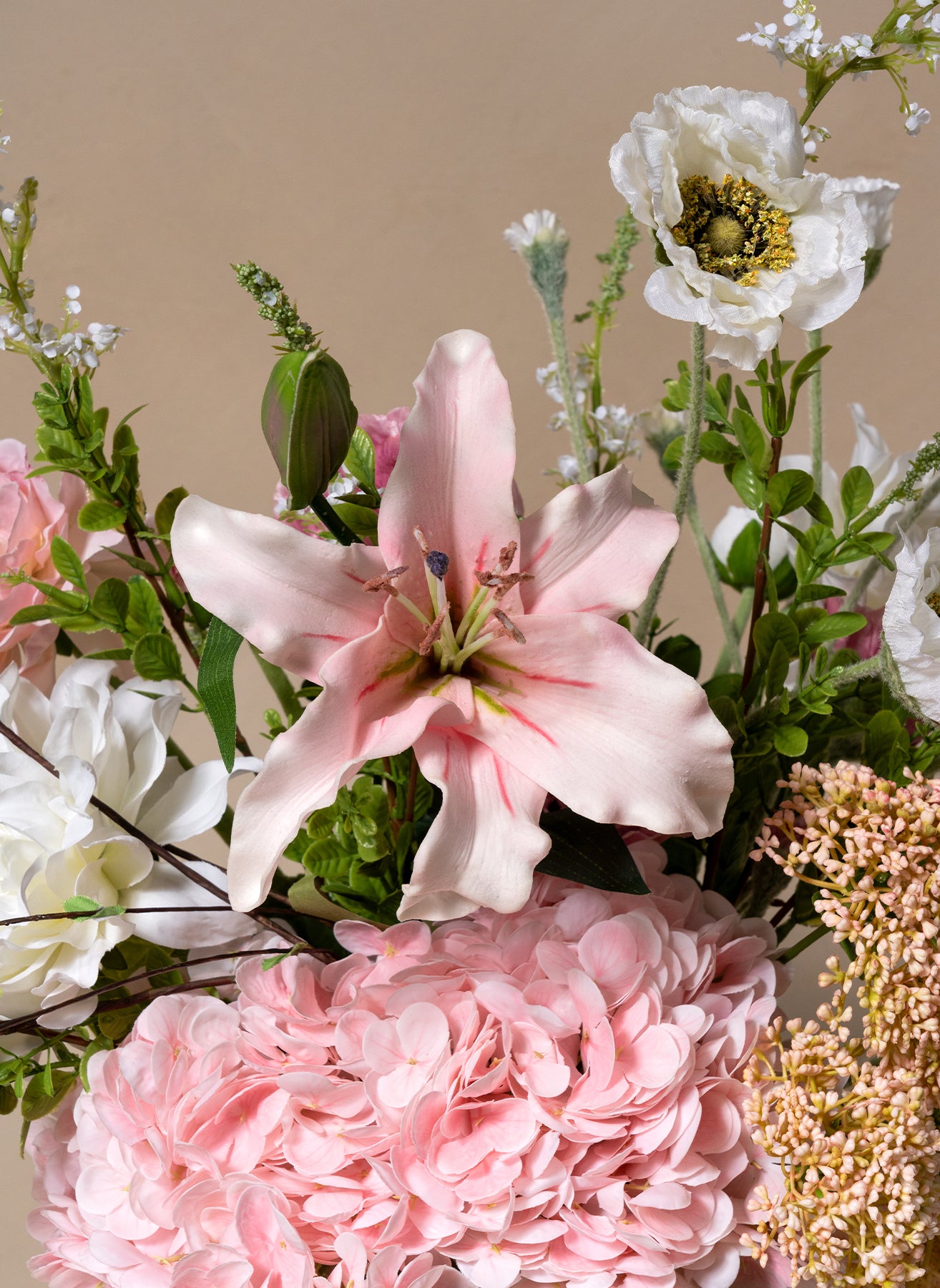 Rosa Milchshake Strauß