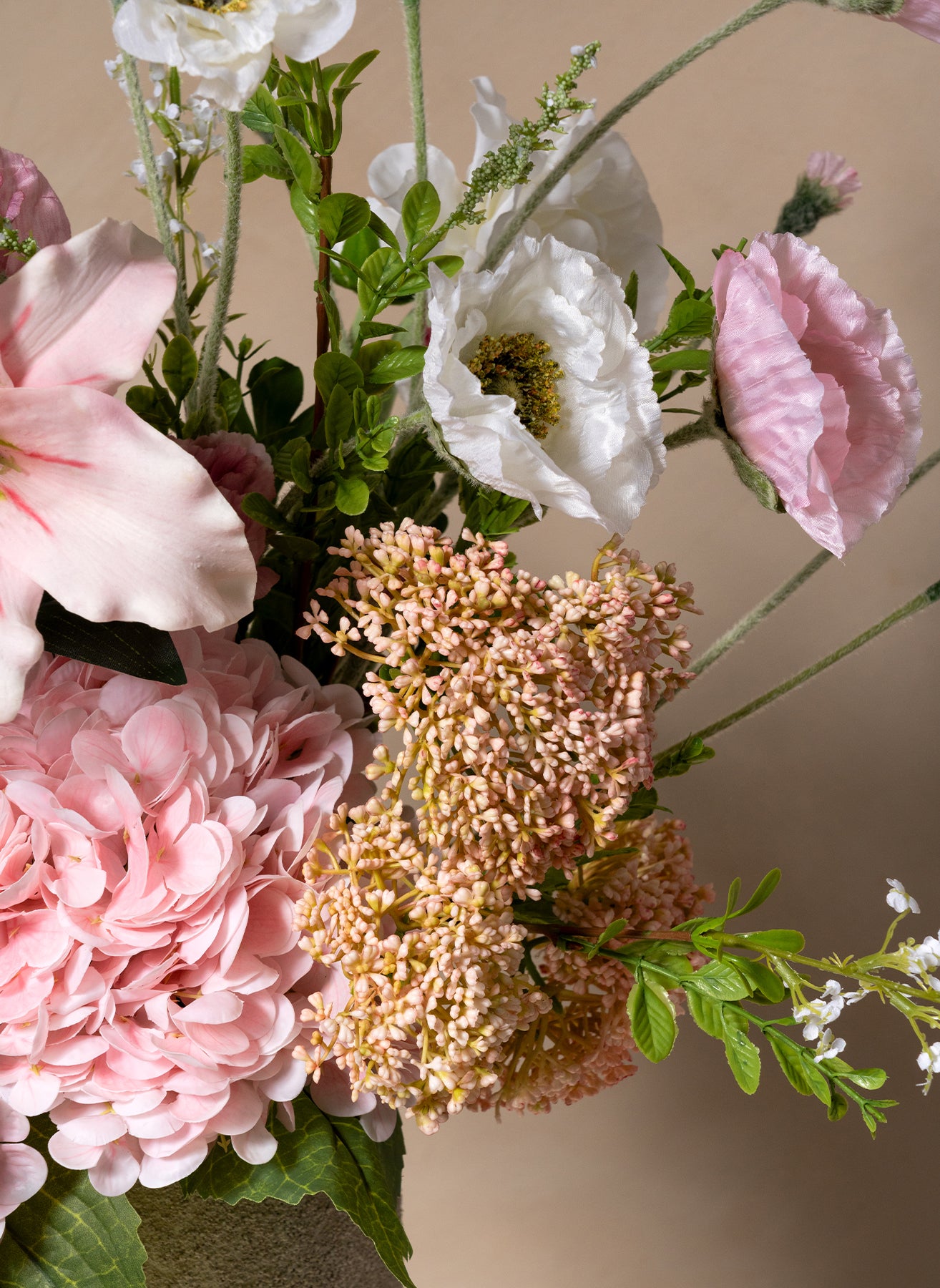 Rosa Milchshake Strauß