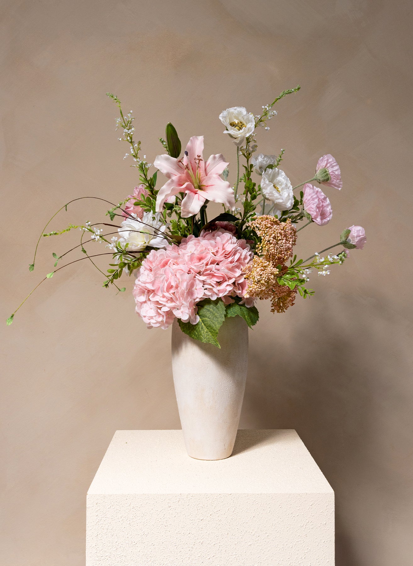 Rosa Milchshake Strauß