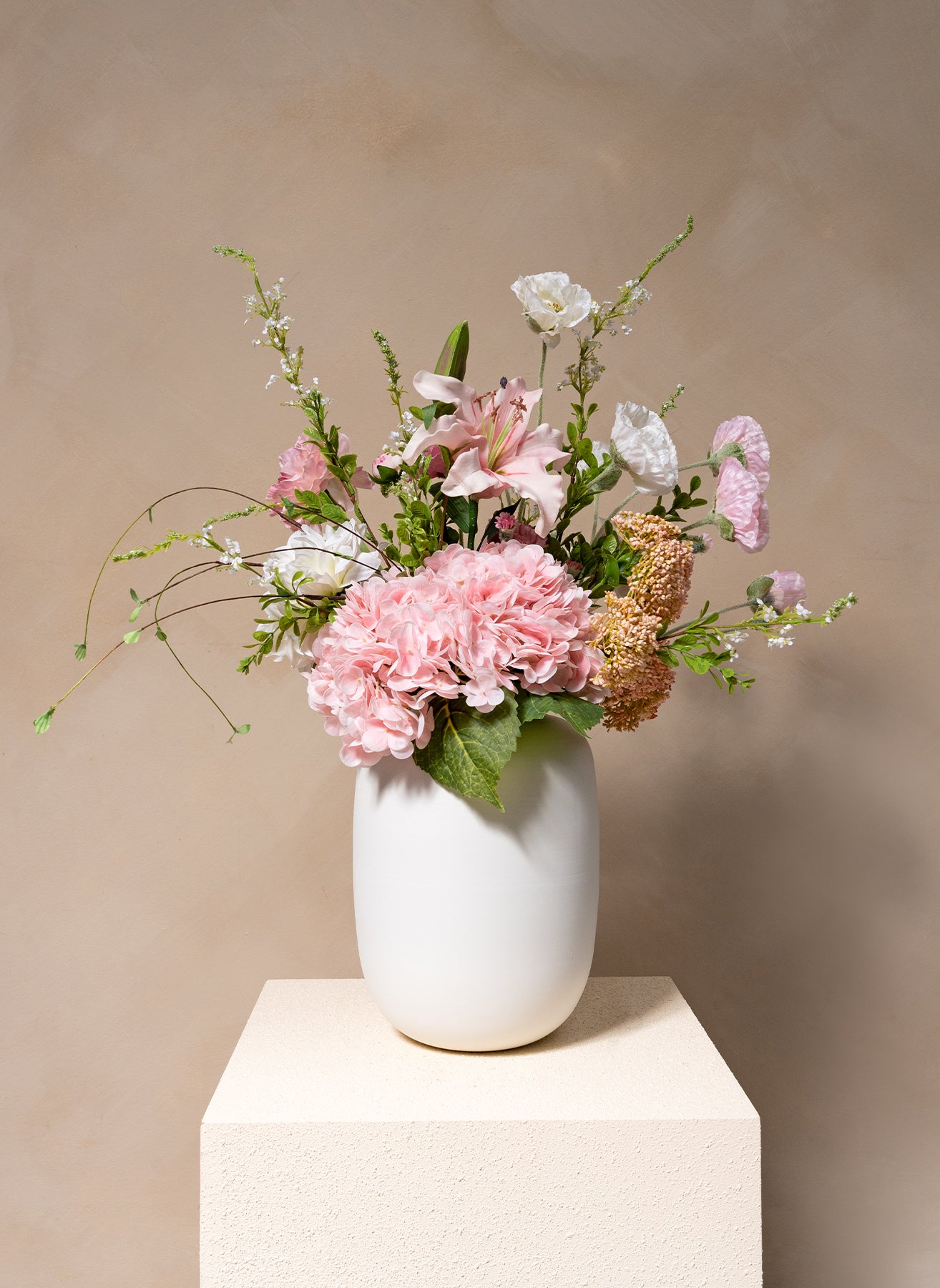 Rosa Milchshake Strauß