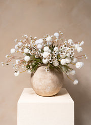 Wachsarrangement - Weiß