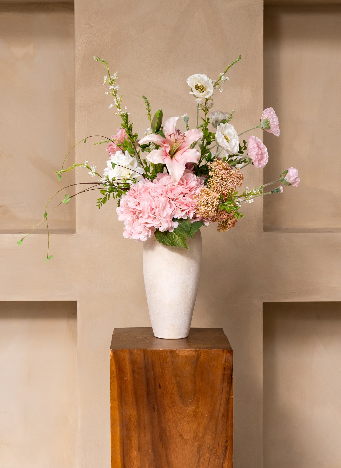 Rosa Milchshake Strauß