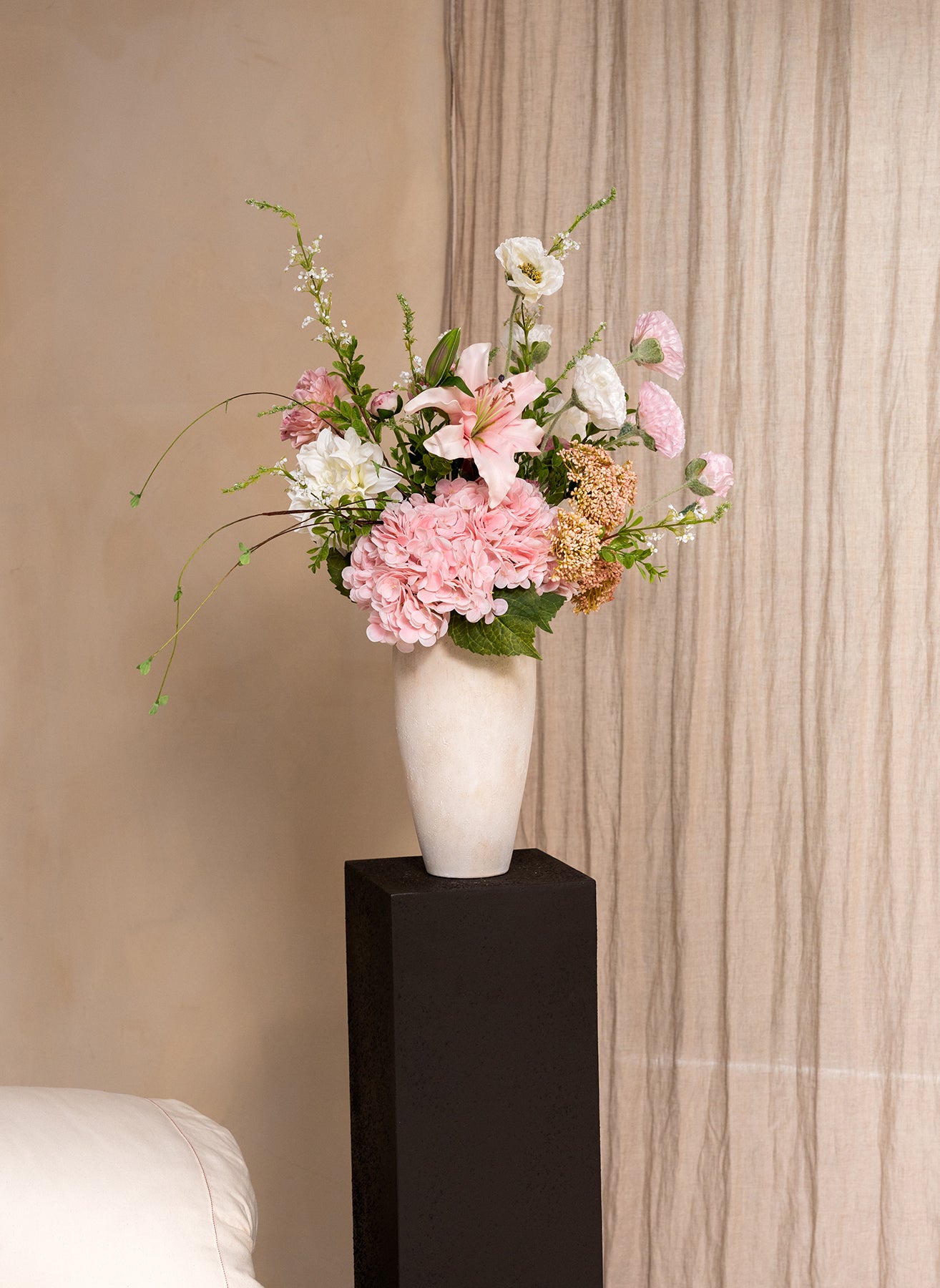 Rosa Milchshake Strauß