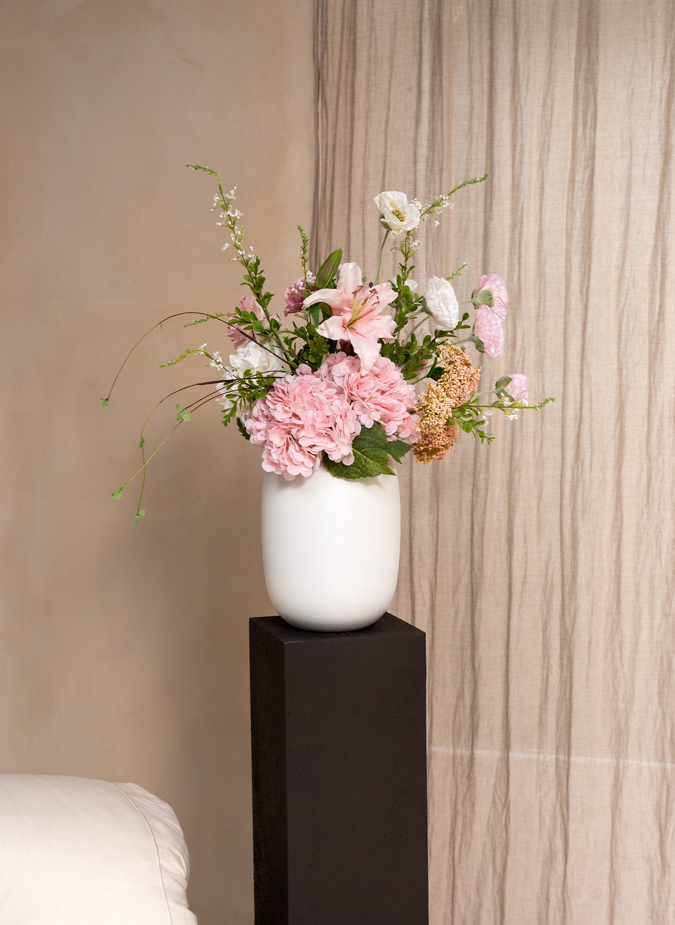 Rosa Milchshake Strauß