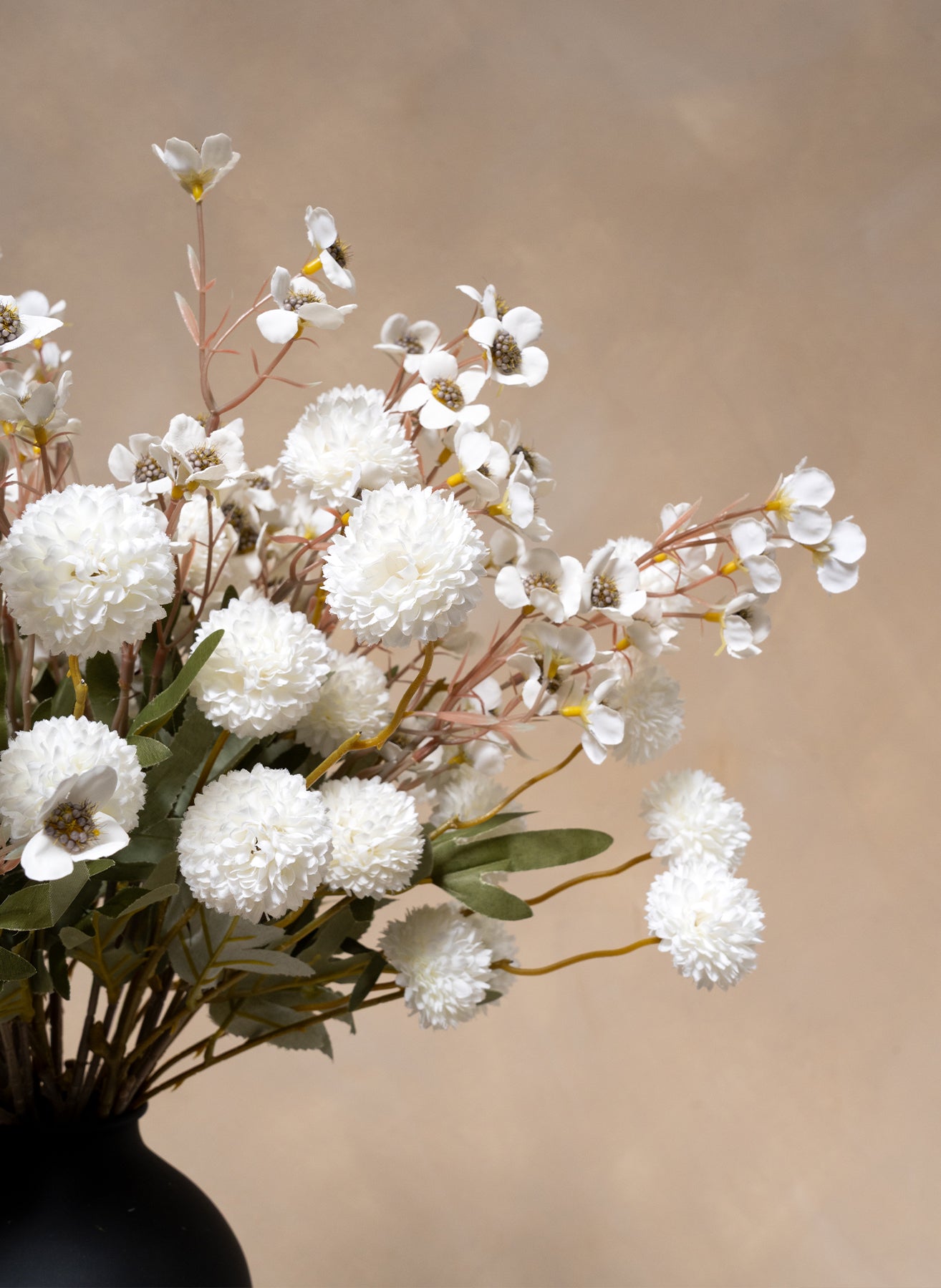 Wachsarrangement - Weiß