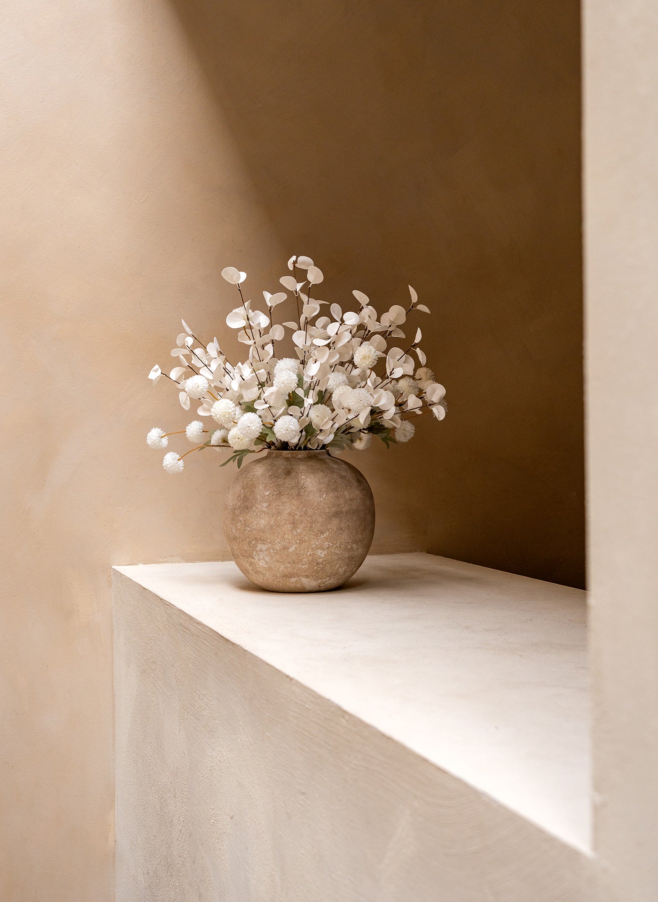 Zusammengestellter Blumenstrauß - Weiß