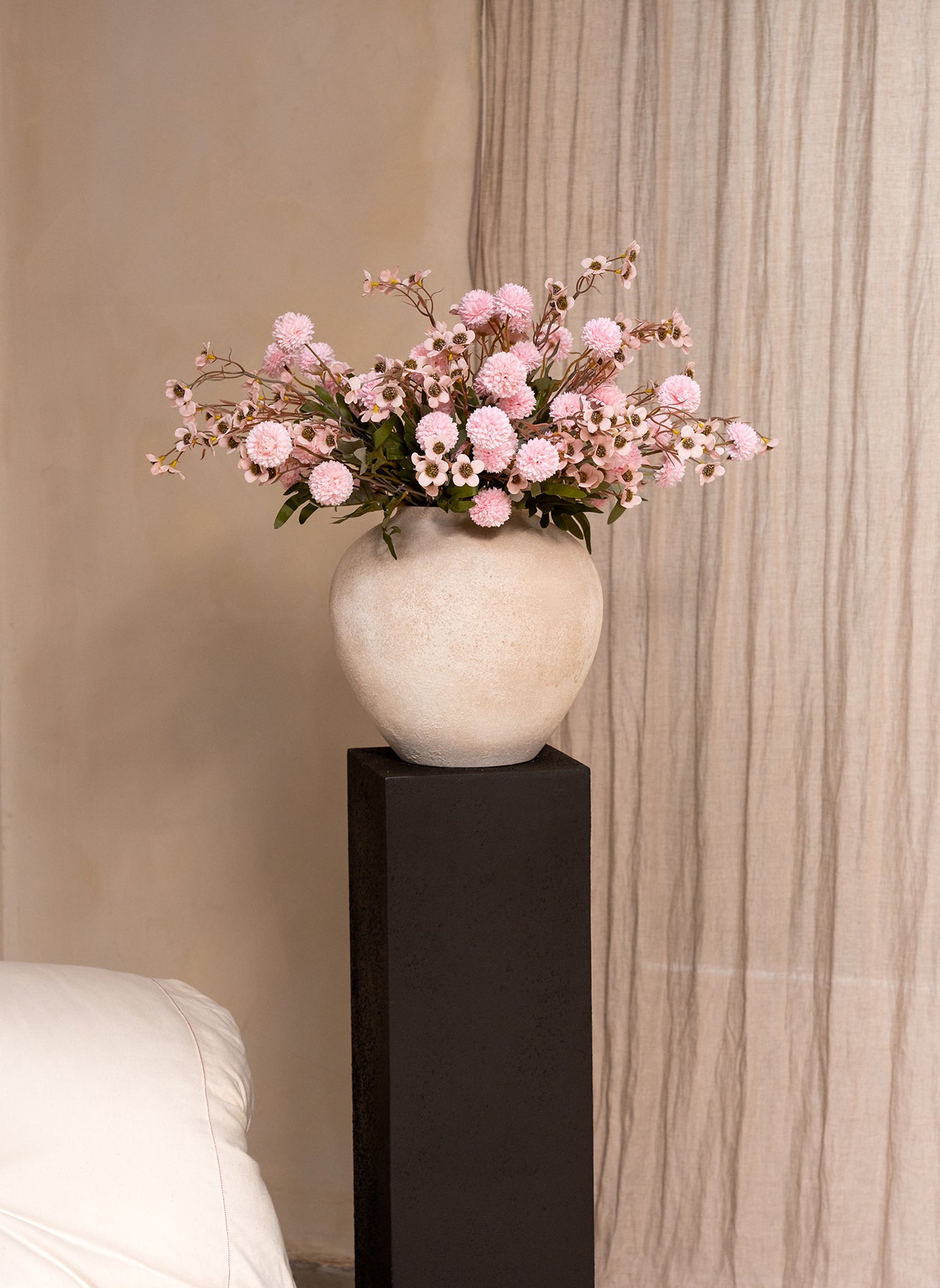 Wachsarrangement - Roze