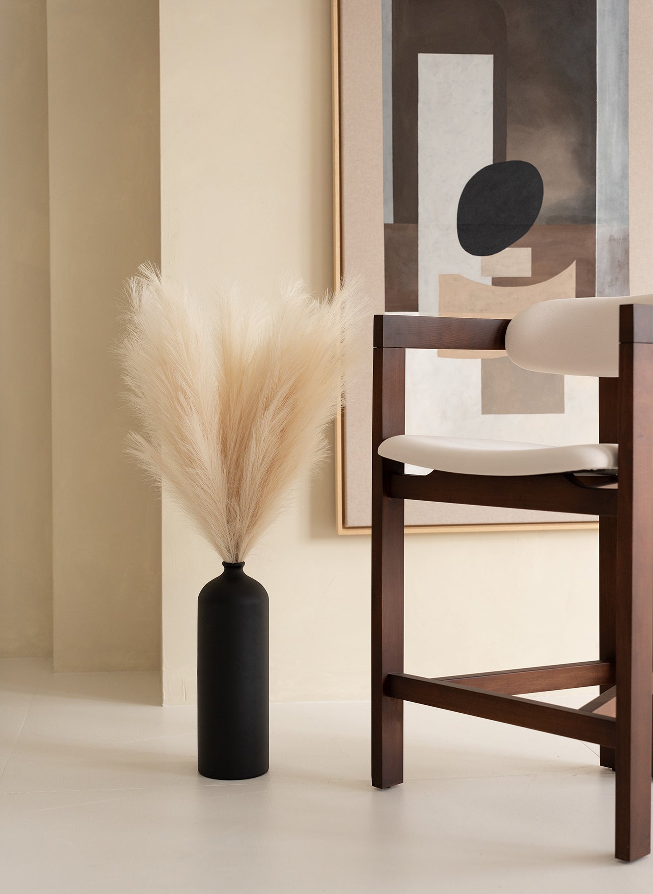 Faux Pampas 110cm (3 Stiele)- Beige