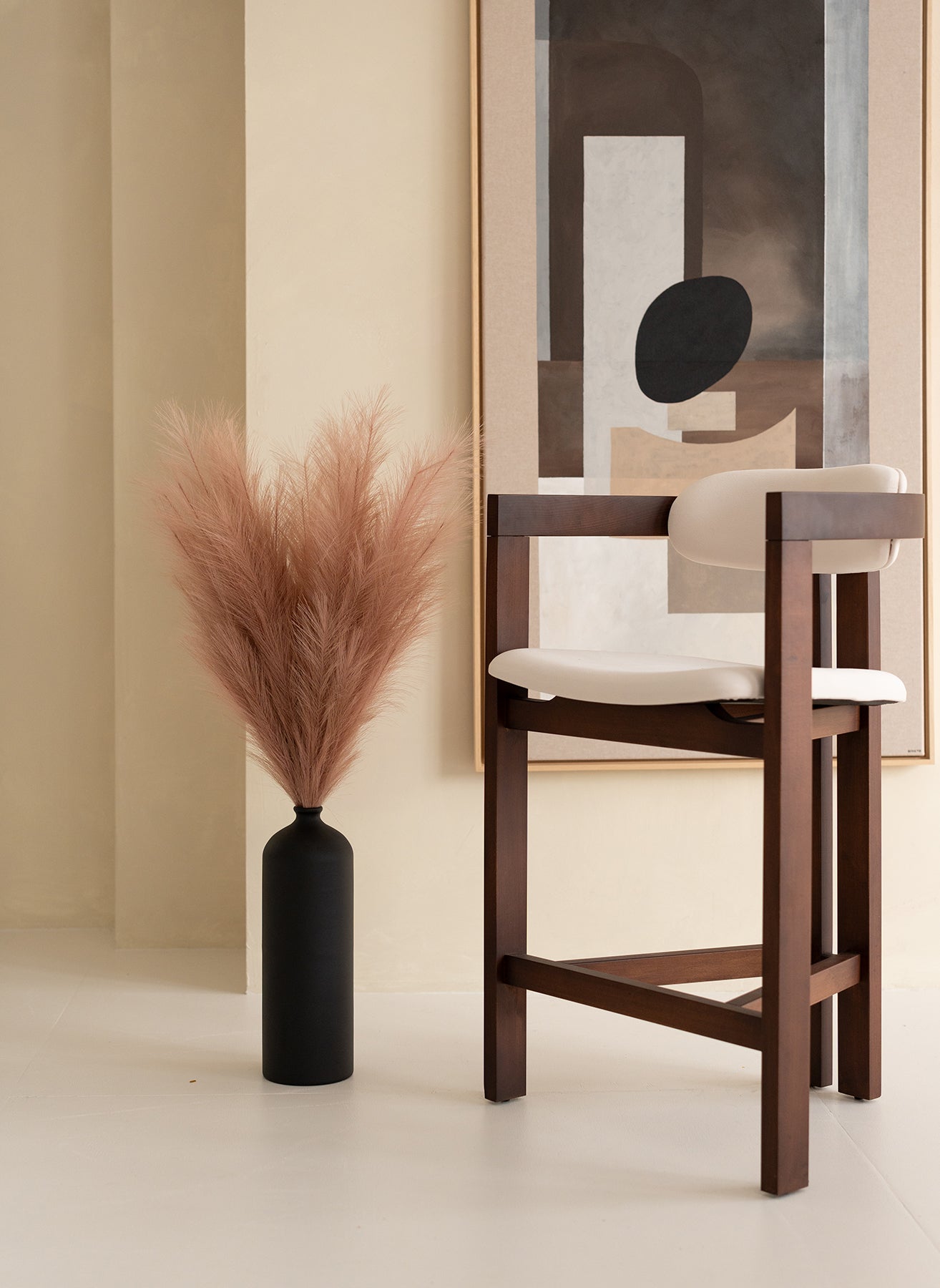 Faux Pampas 110 cm (3 Stiele) - Naturbraun