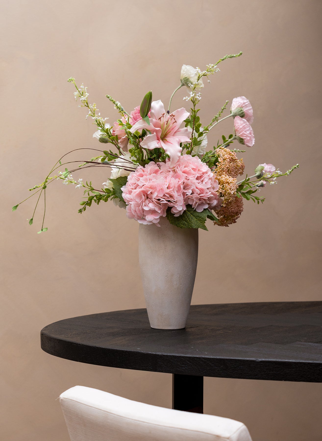 Rosa Milchshake Strauß