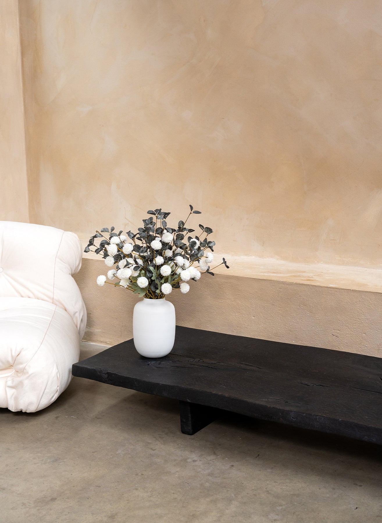 Zusammengestellter Blumenstrauß - Grün & Weiß