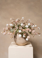 Wachsblumen-Arrangement - Creme-Mix