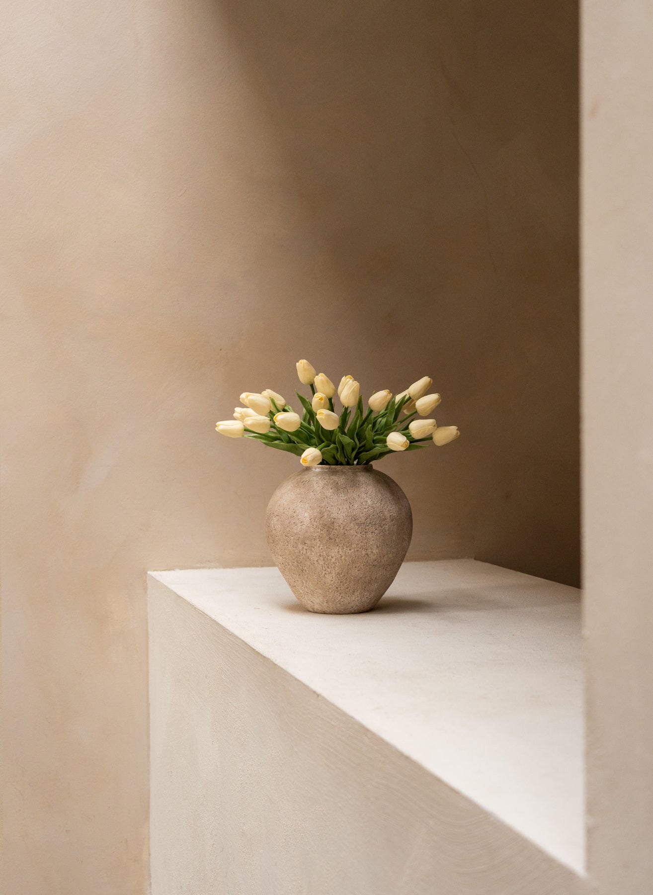 Tulpenstrauß - Elfenbein