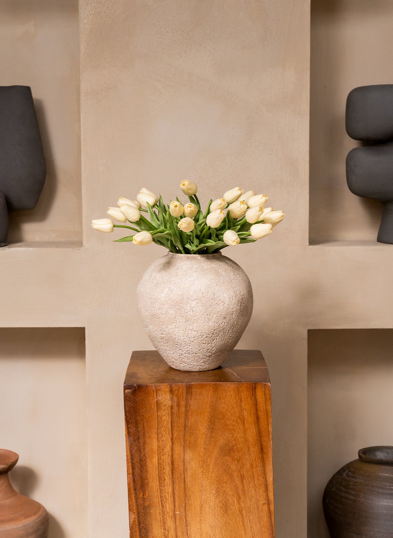 Tulpenstrauß - Elfenbein