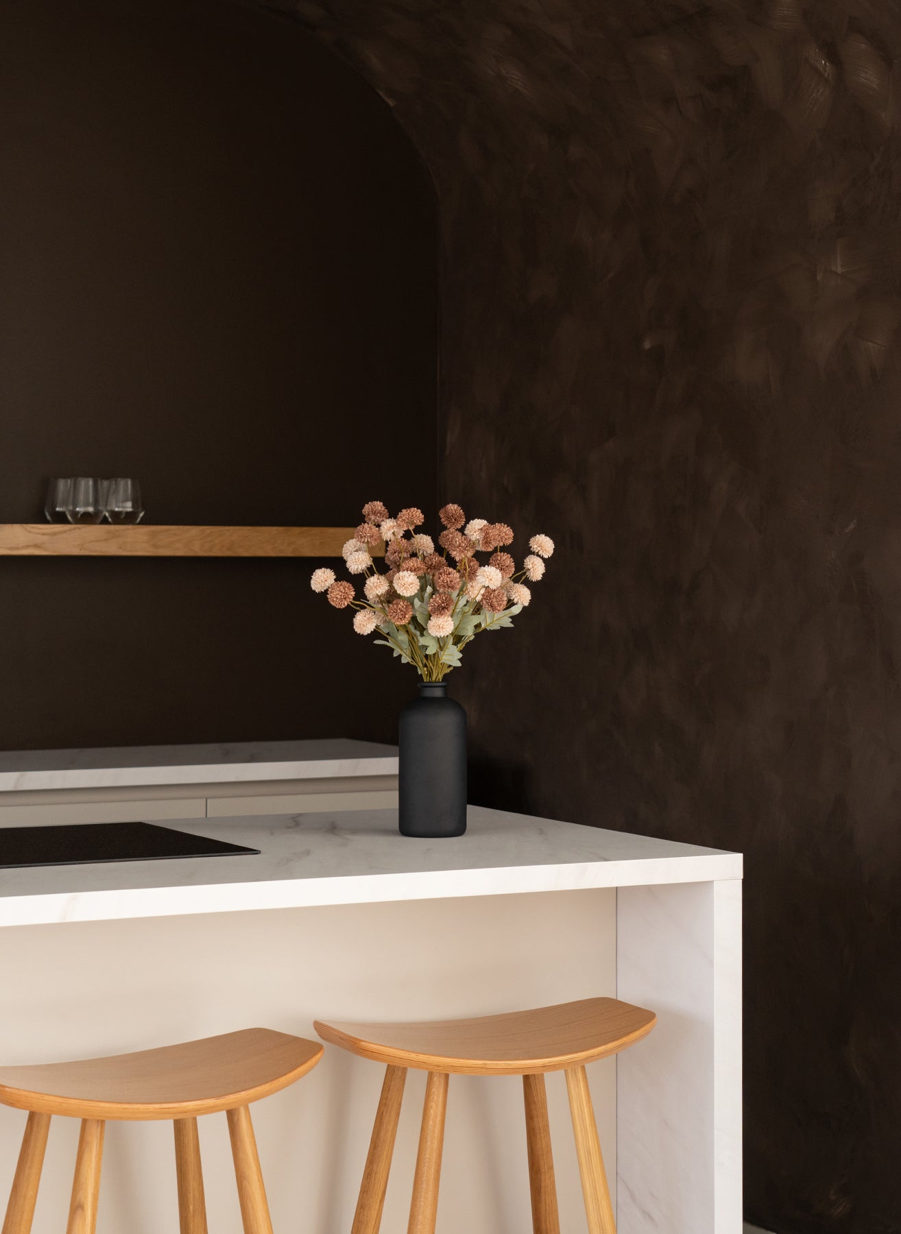 Seiden Kiku Blumen - Creme Mix