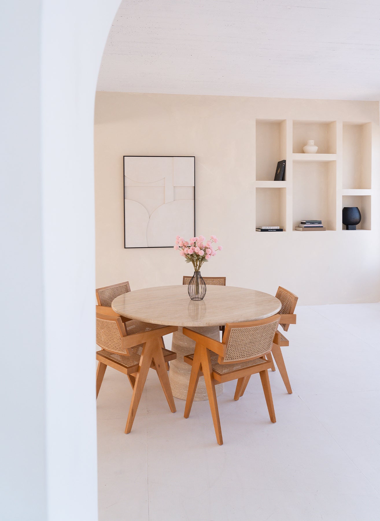 Seiden Kiku Blumen - Rosa