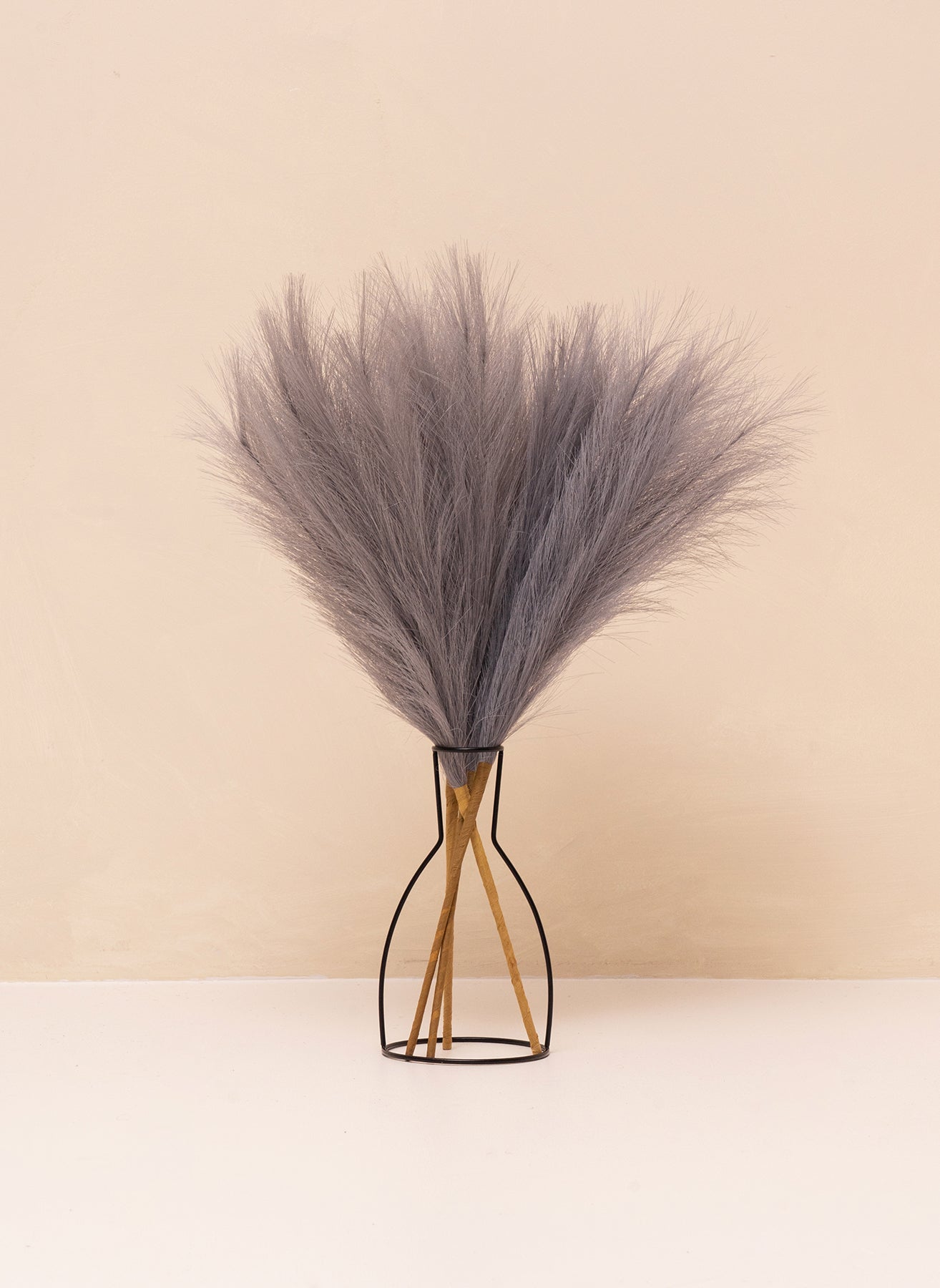 Faux Pampas 60 cm (5 Stiele) - Grau