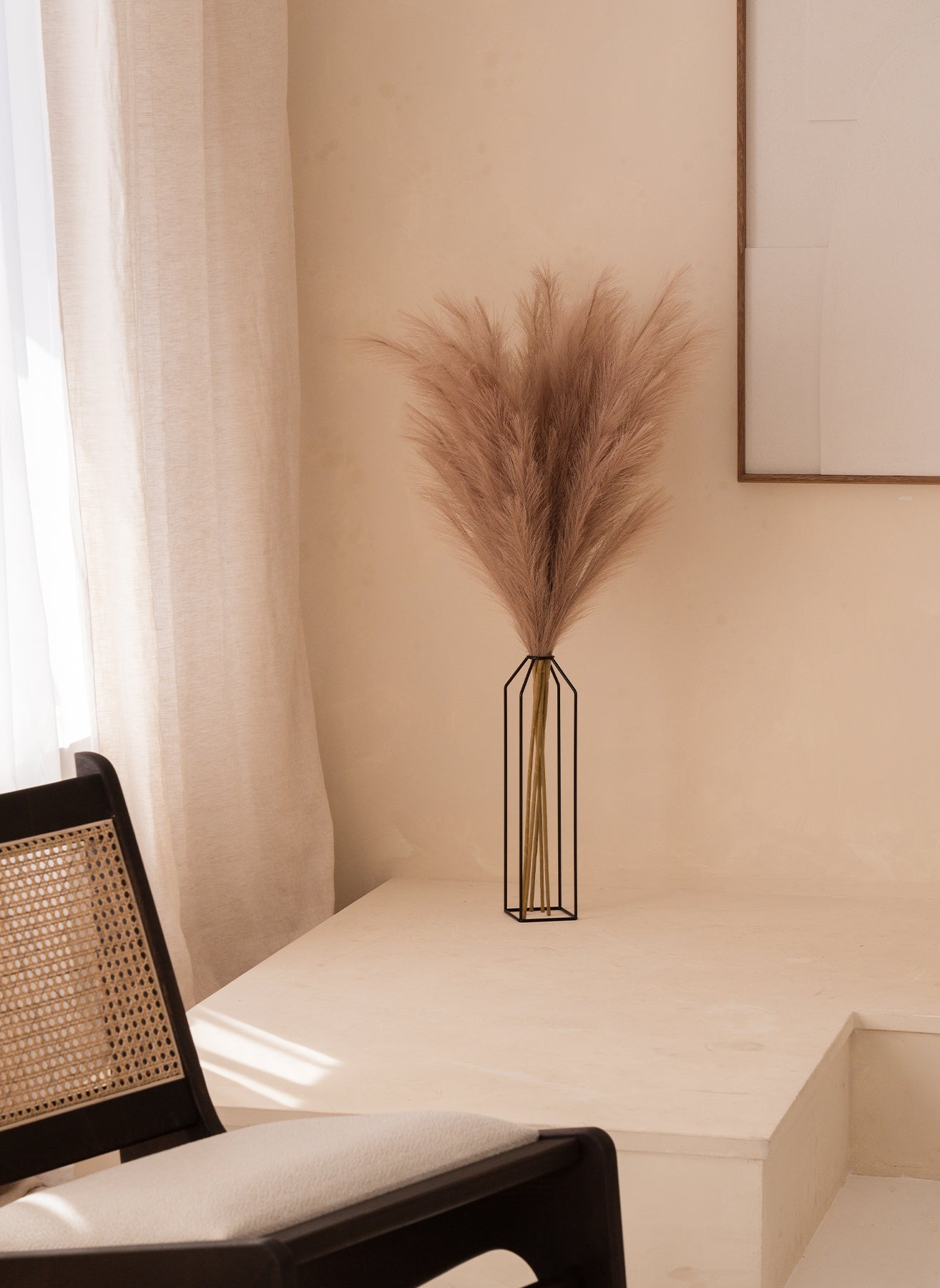 Faux Pampas 110 cm (3 Stiele) - Naturbraun