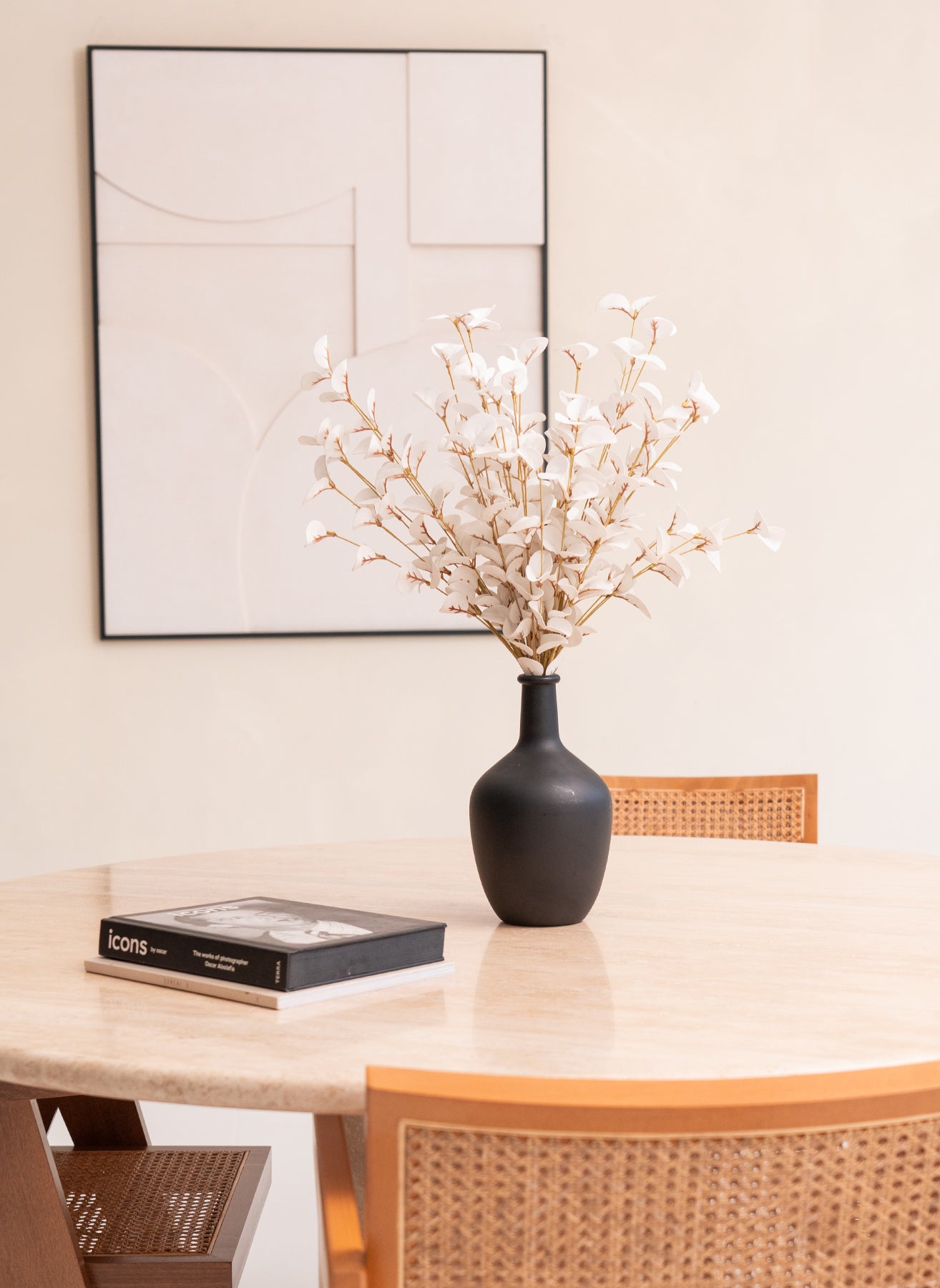 Kunst Eukalyptus - Weiß (5 Stängel)