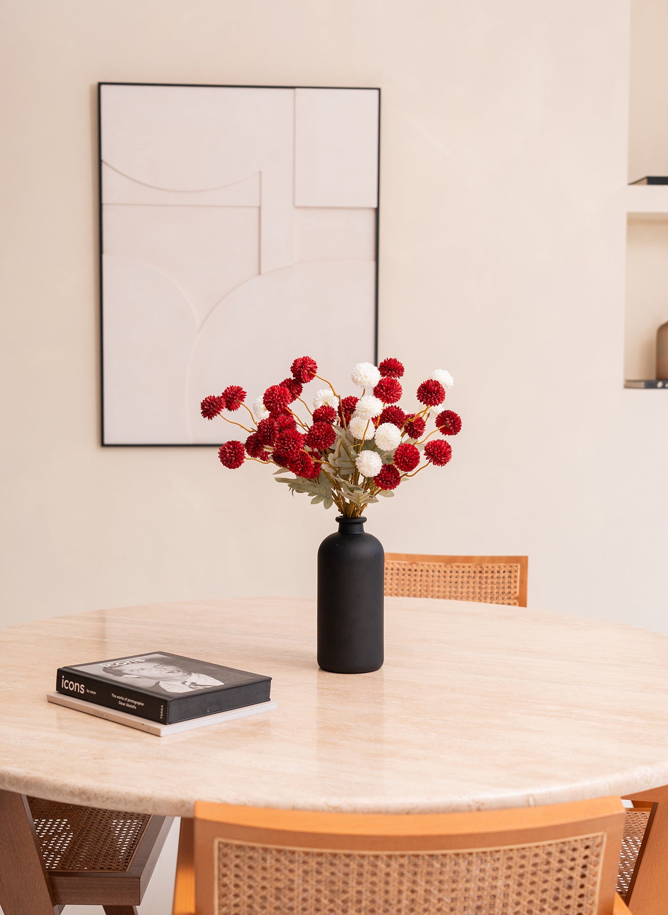 Lange Elite-Vase - Schwarz