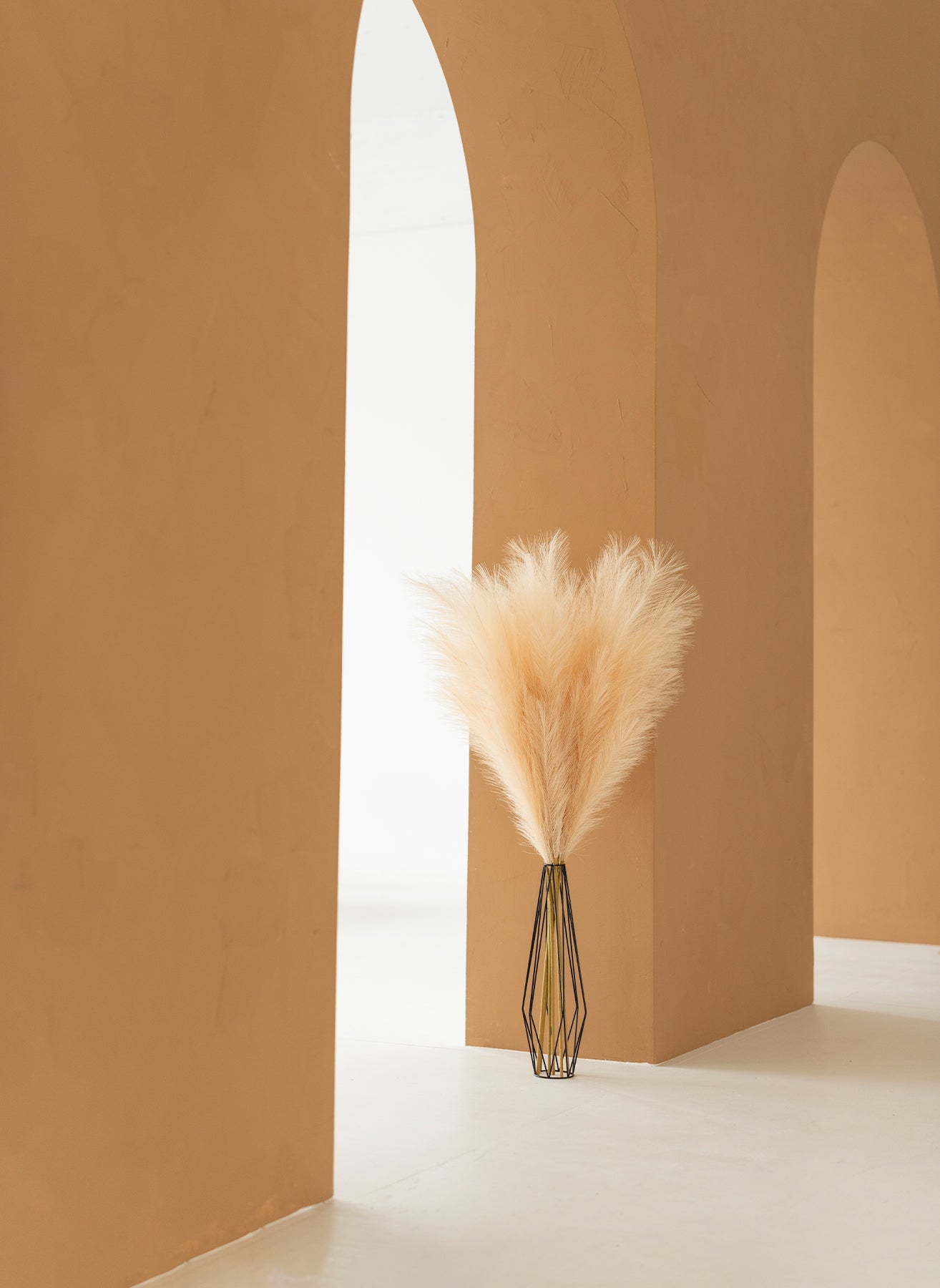 Faux Pampas 110cm (3 Stiele)-Creme