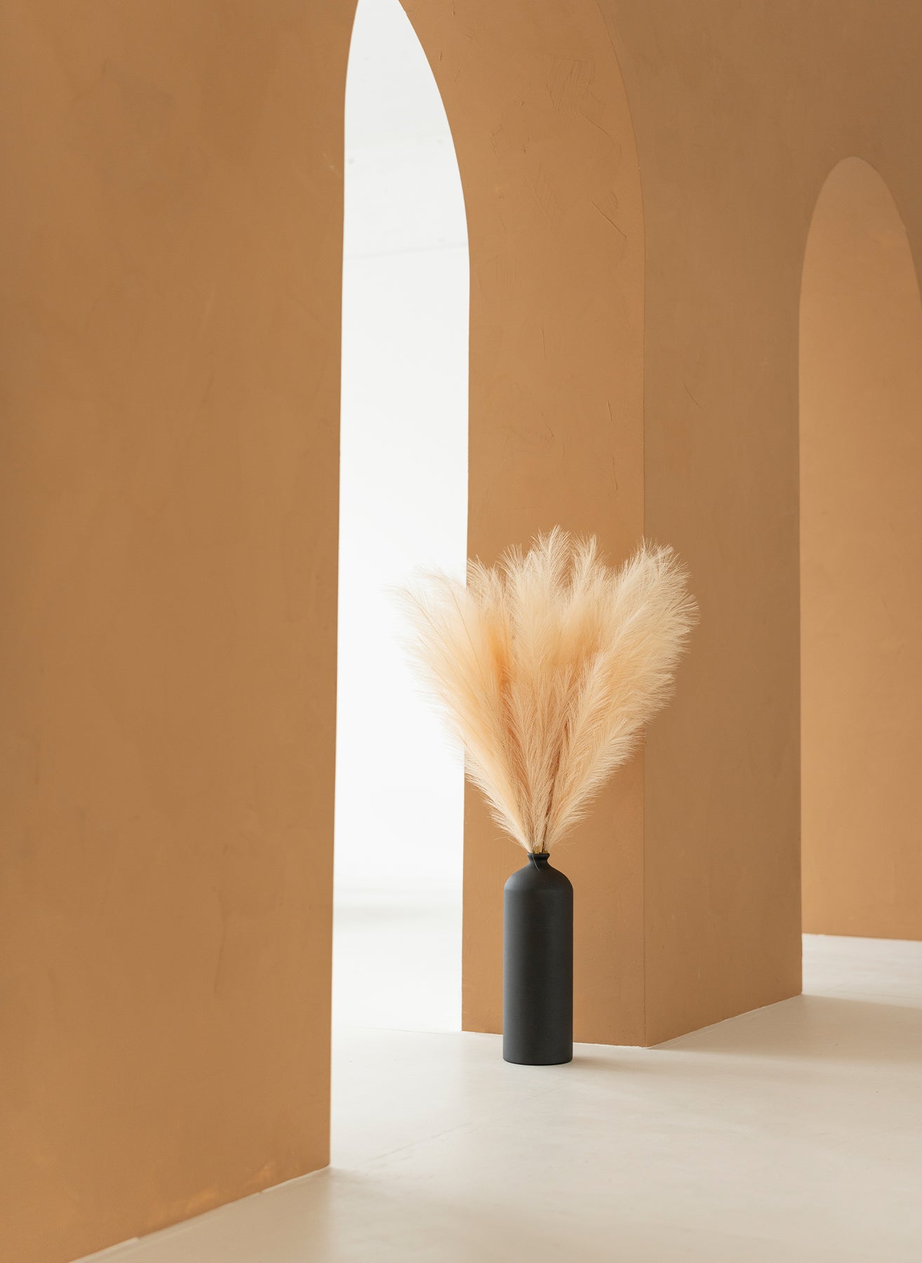 Faux Pampas 110cm (3 Stiele)-Creme