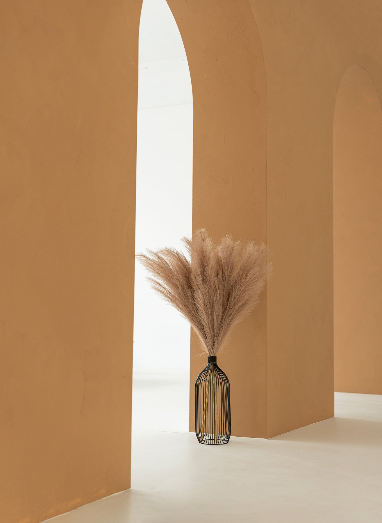 Faux Pampas 110 cm (3 Stiele) - Naturbraun