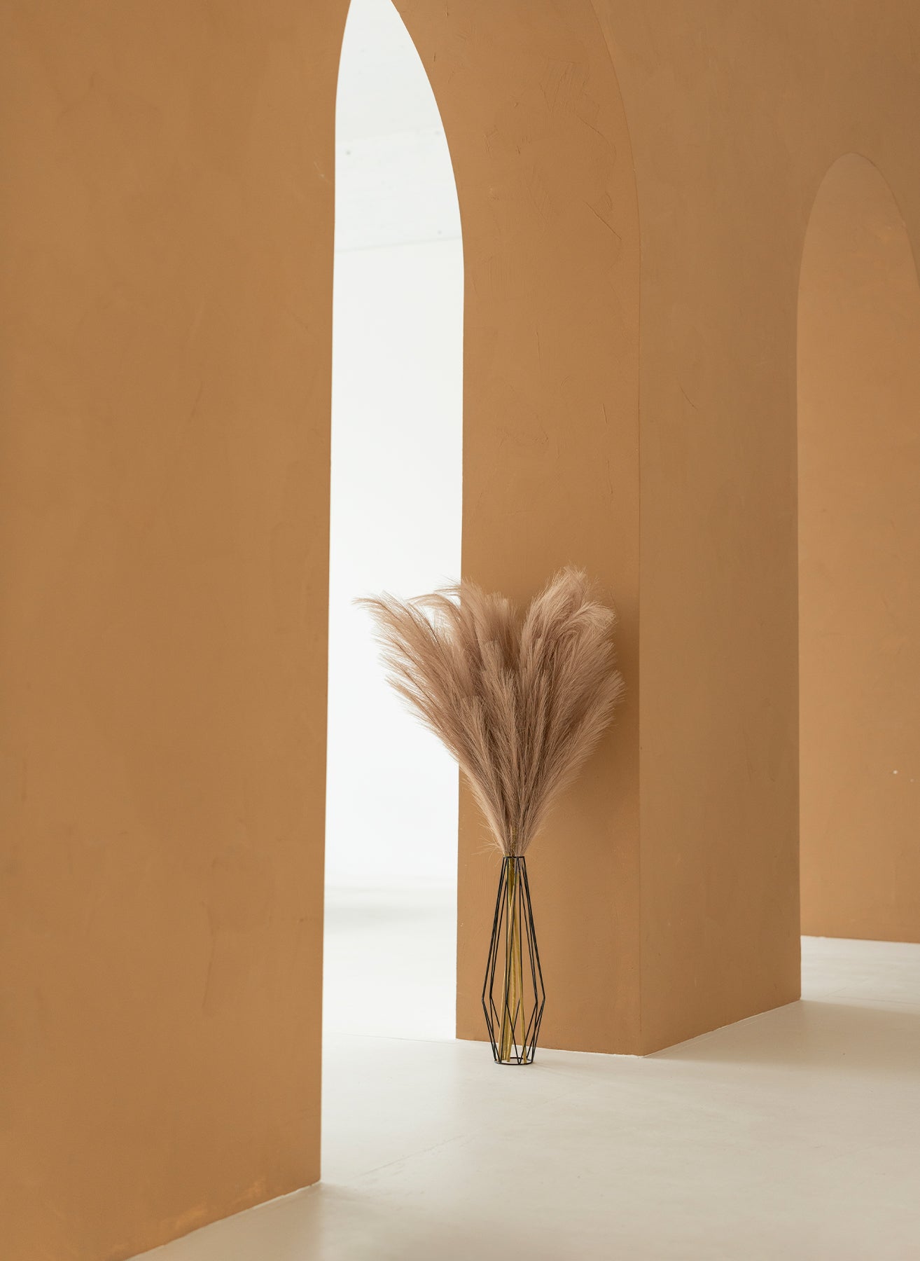 Faux Pampas 110 cm (3 Stiele) - Naturbraun