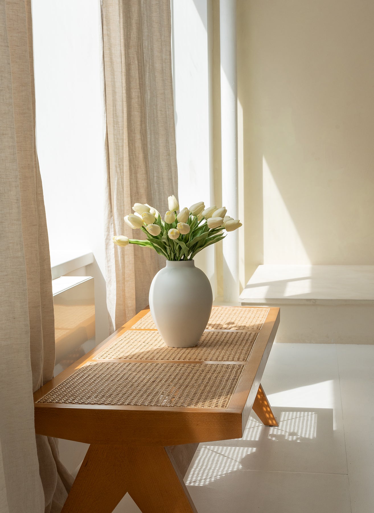 Tulpenstrauß - Elfenbein