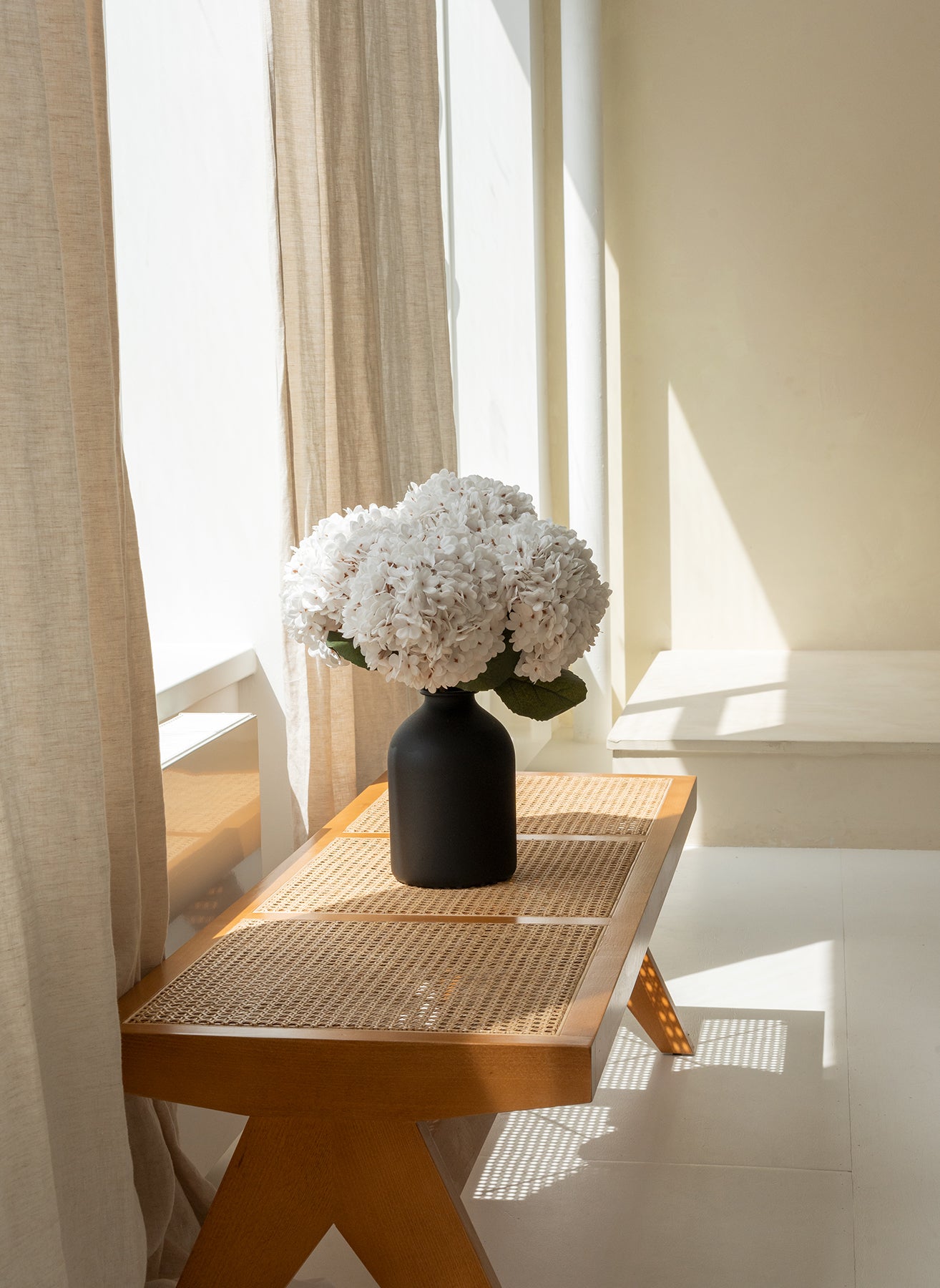 Große Seidenhortensie - Weiß