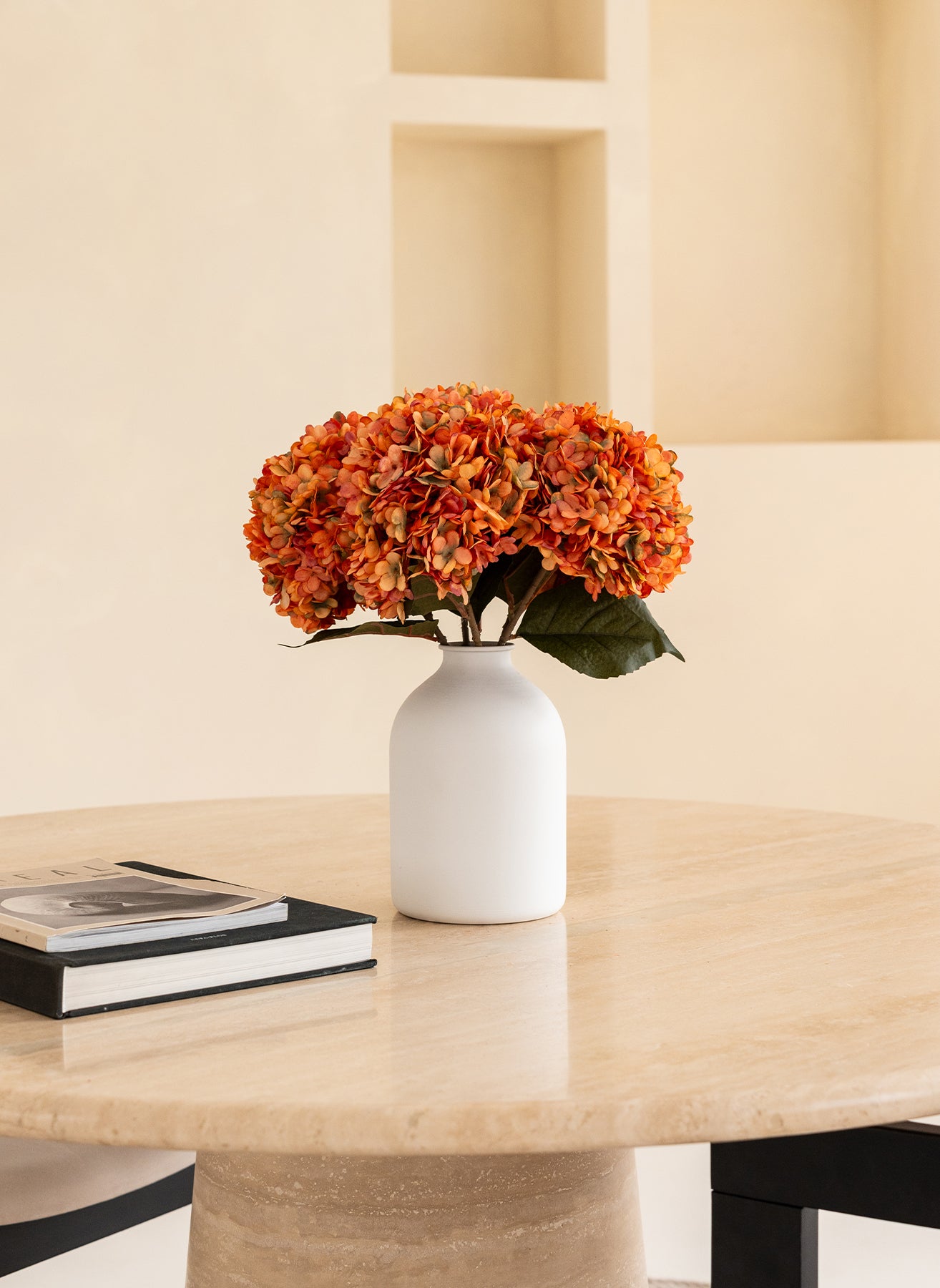 Große Seidenhortensie - Orange