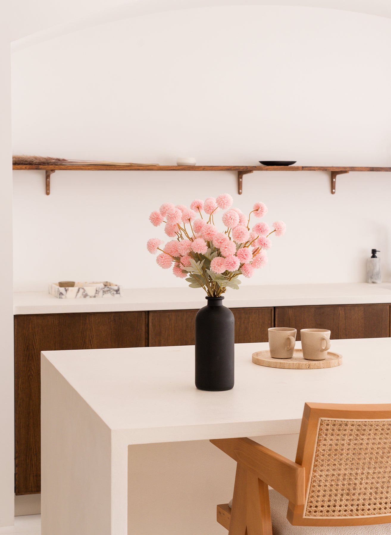 Lange Elite-Vase - Schwarz