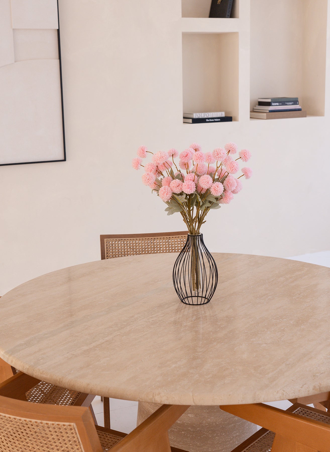 Seiden Kiku Blumen - Rosa