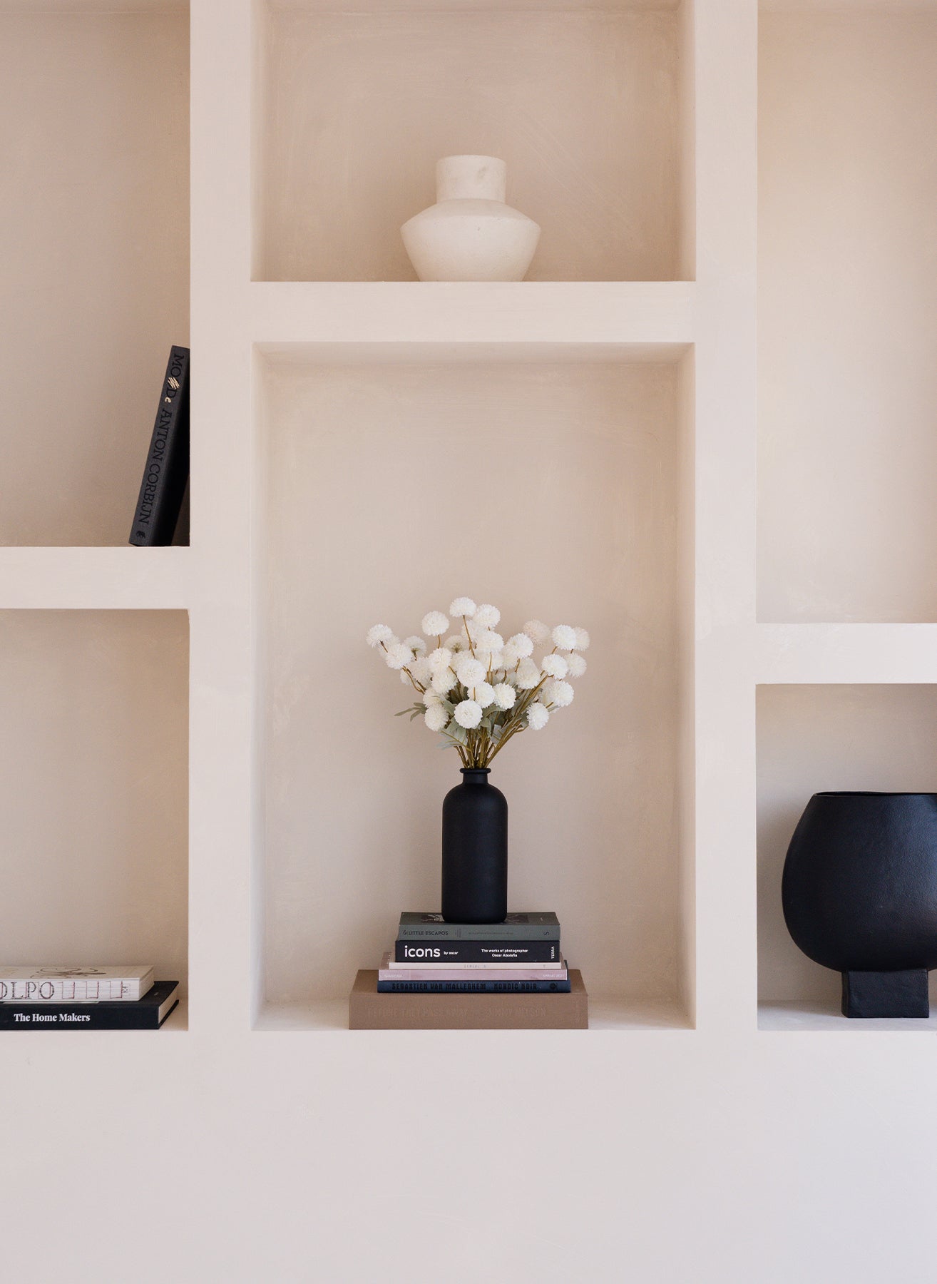 Seiden Kiku Blumen - Weiß