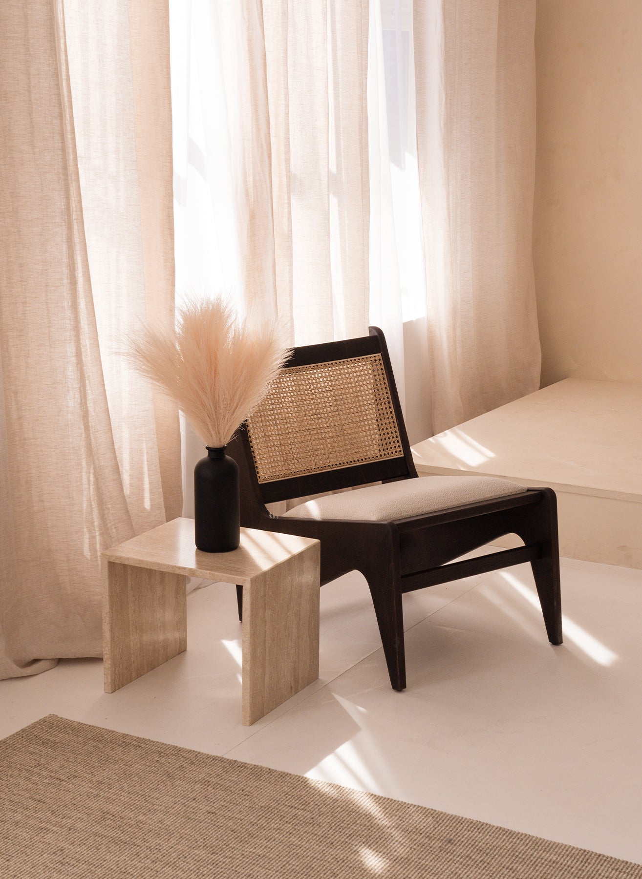 Lange Elite-Vase - Schwarz