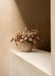 Wachs-Arrangement - Terrakotta