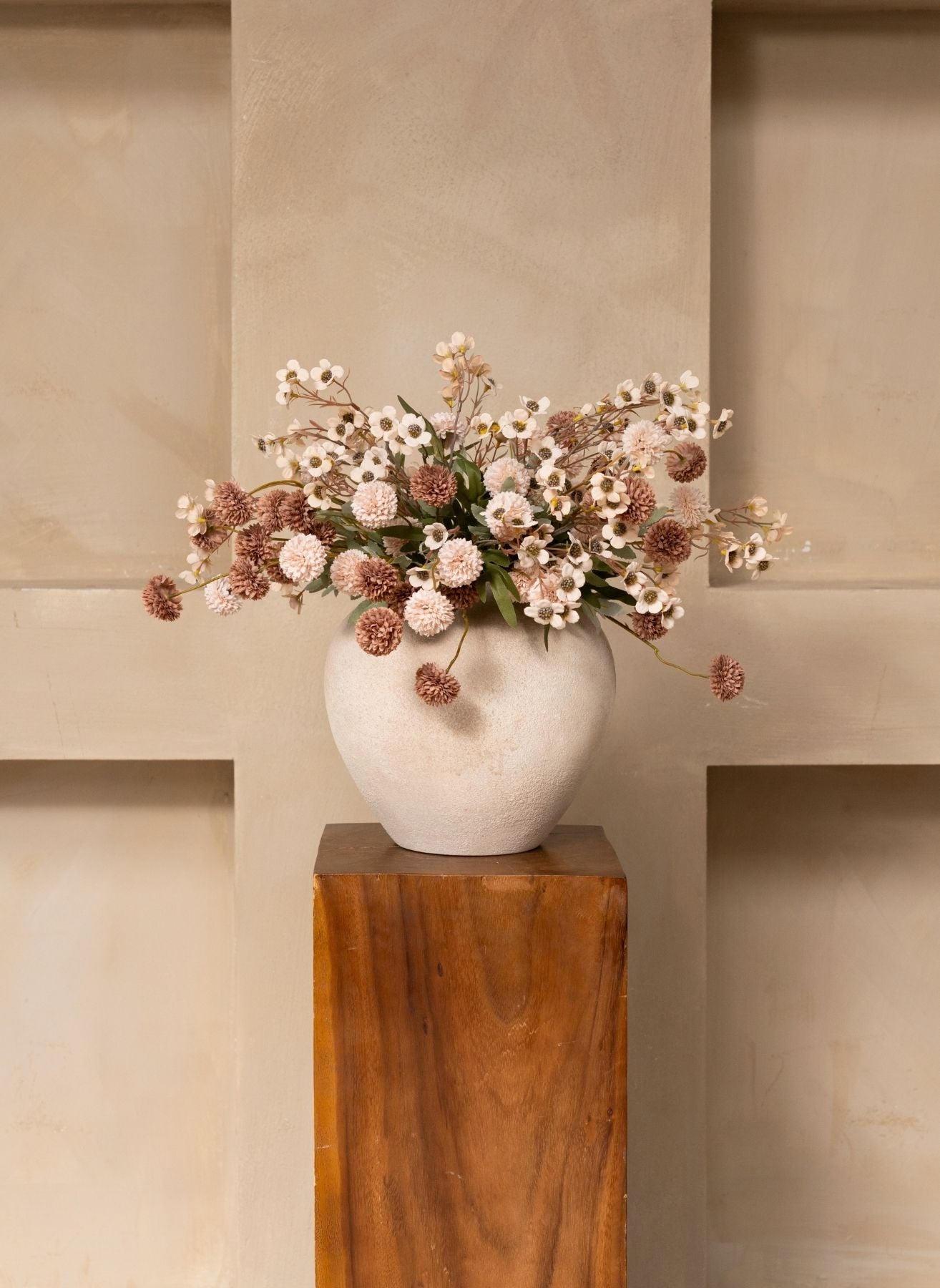 Wachs-Arrangement - Terrakotta