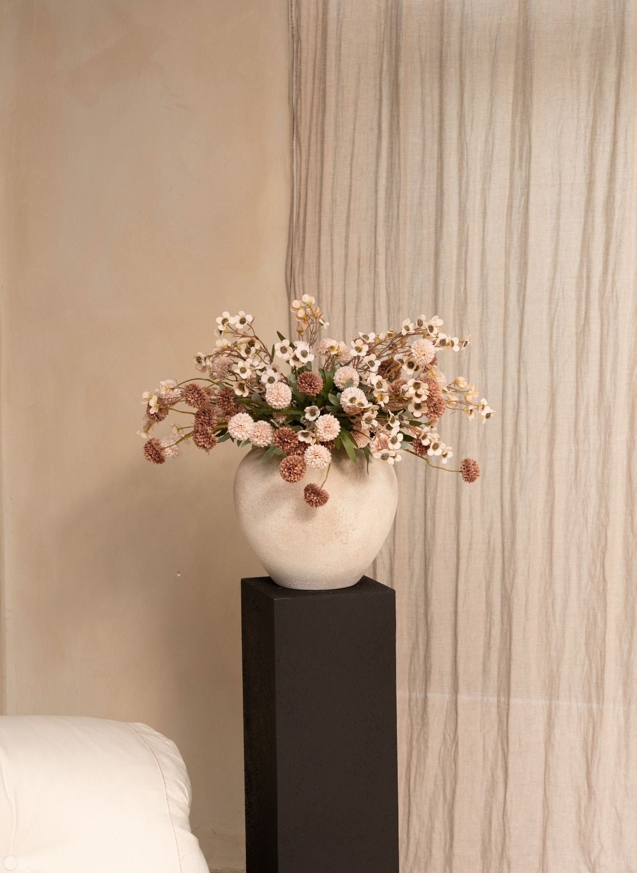 Wachs-Arrangement - Terrakotta