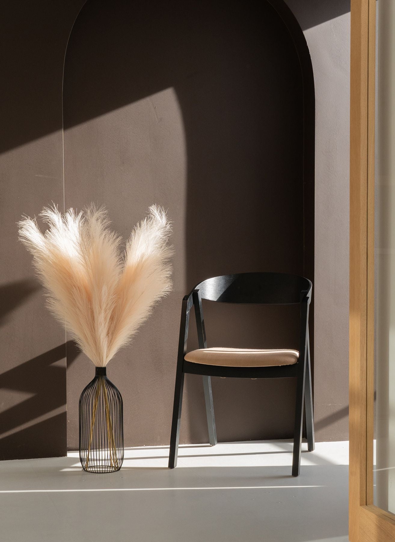 Faux Pampas 110cm (3 Stiele)-Creme