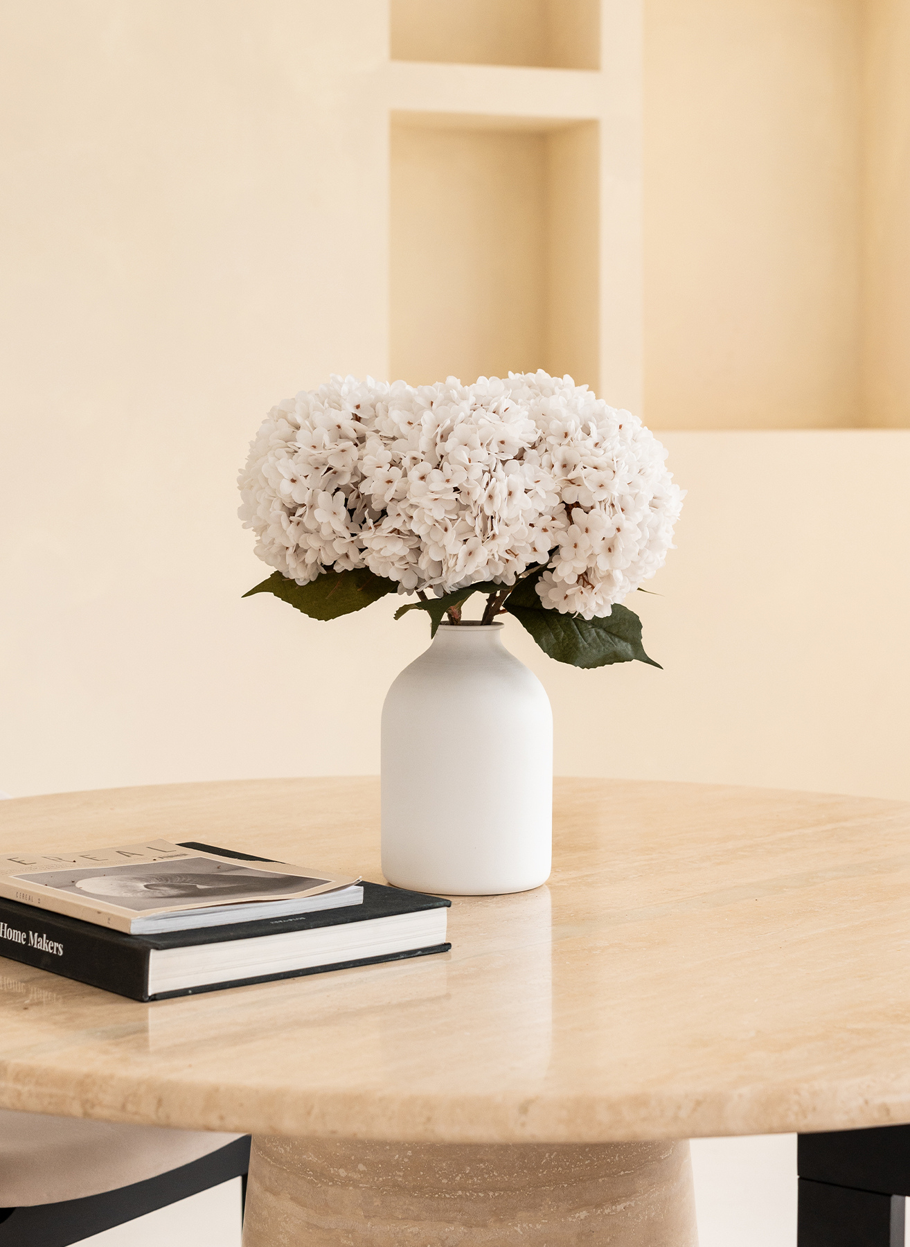 Große Seidenhortensie - Weiß