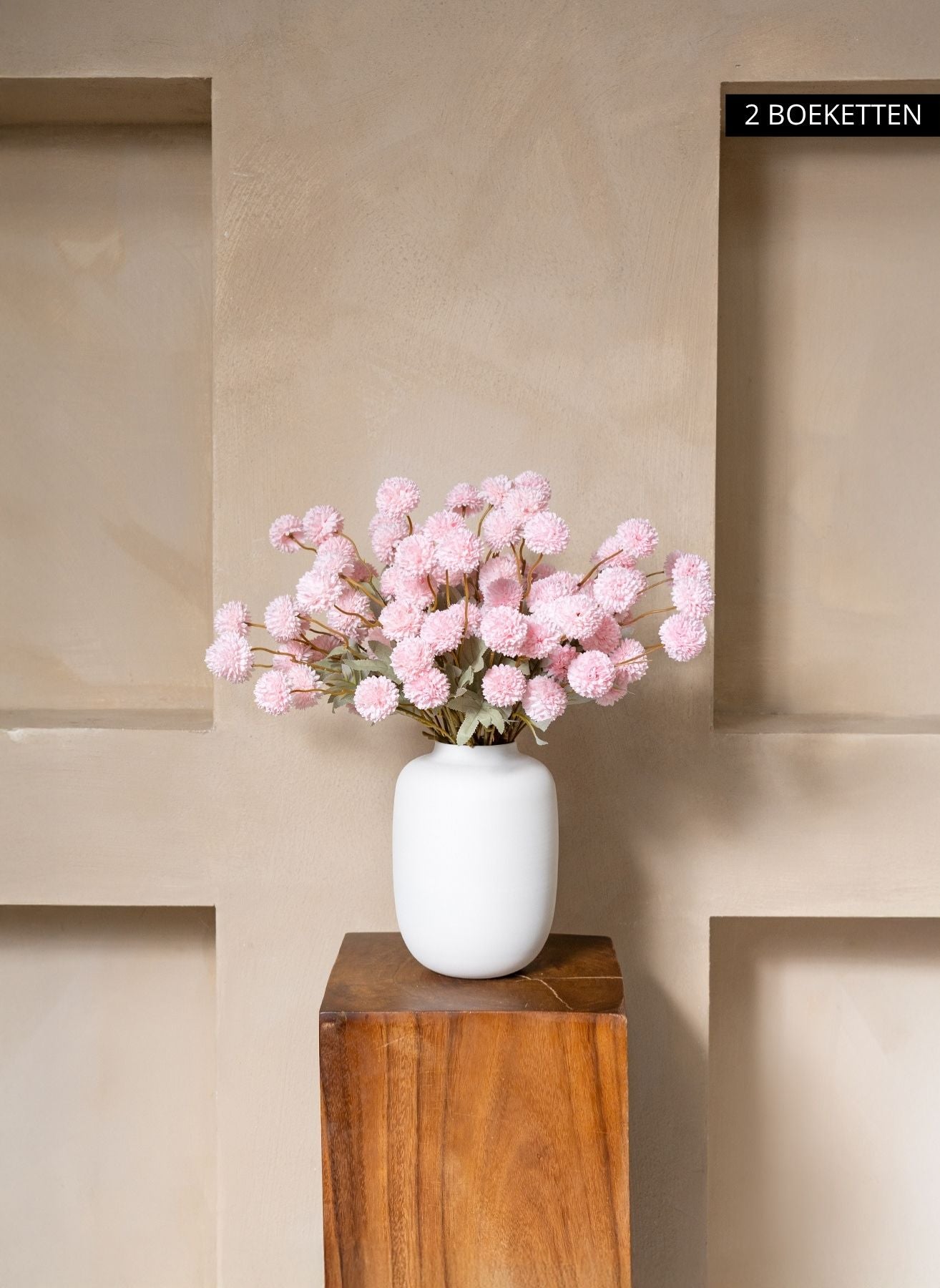 Seiden Kiku Blumen - Rosa